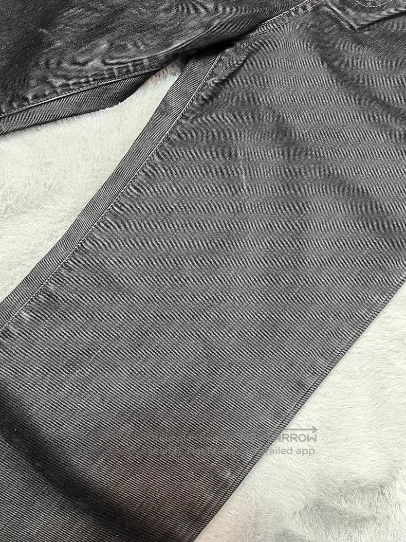 Saint Laurent Paris Saint Laurent Paris Black Flocked Rubber Brushed Straight Size US 29 - 5 Thumbnail