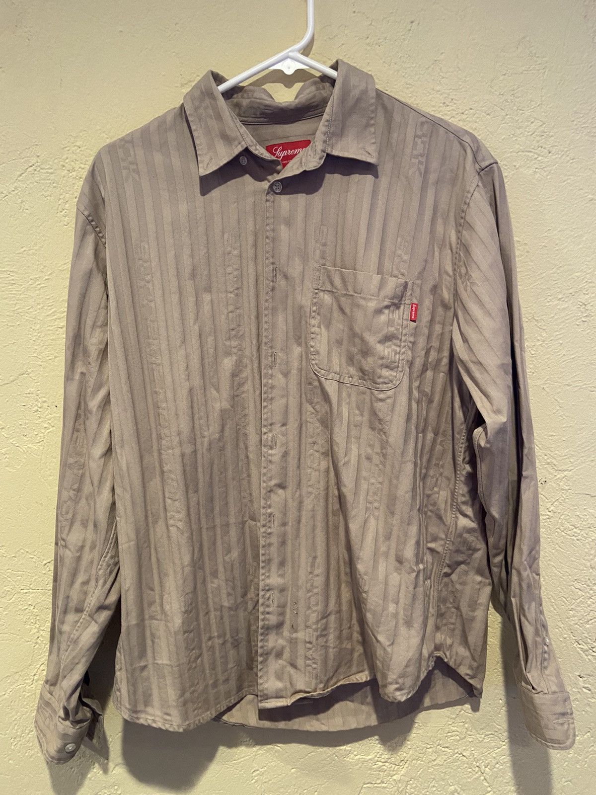 Supreme Jacquard Stripe Twill Shirt