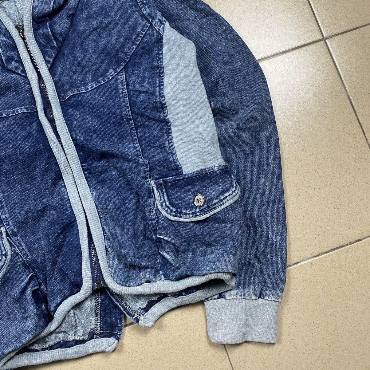 Japanese Brand Vintage y2k Kavach Gothic Denim Zip Up Size S / US 4 / IT 40 - 2 Thumbnail
