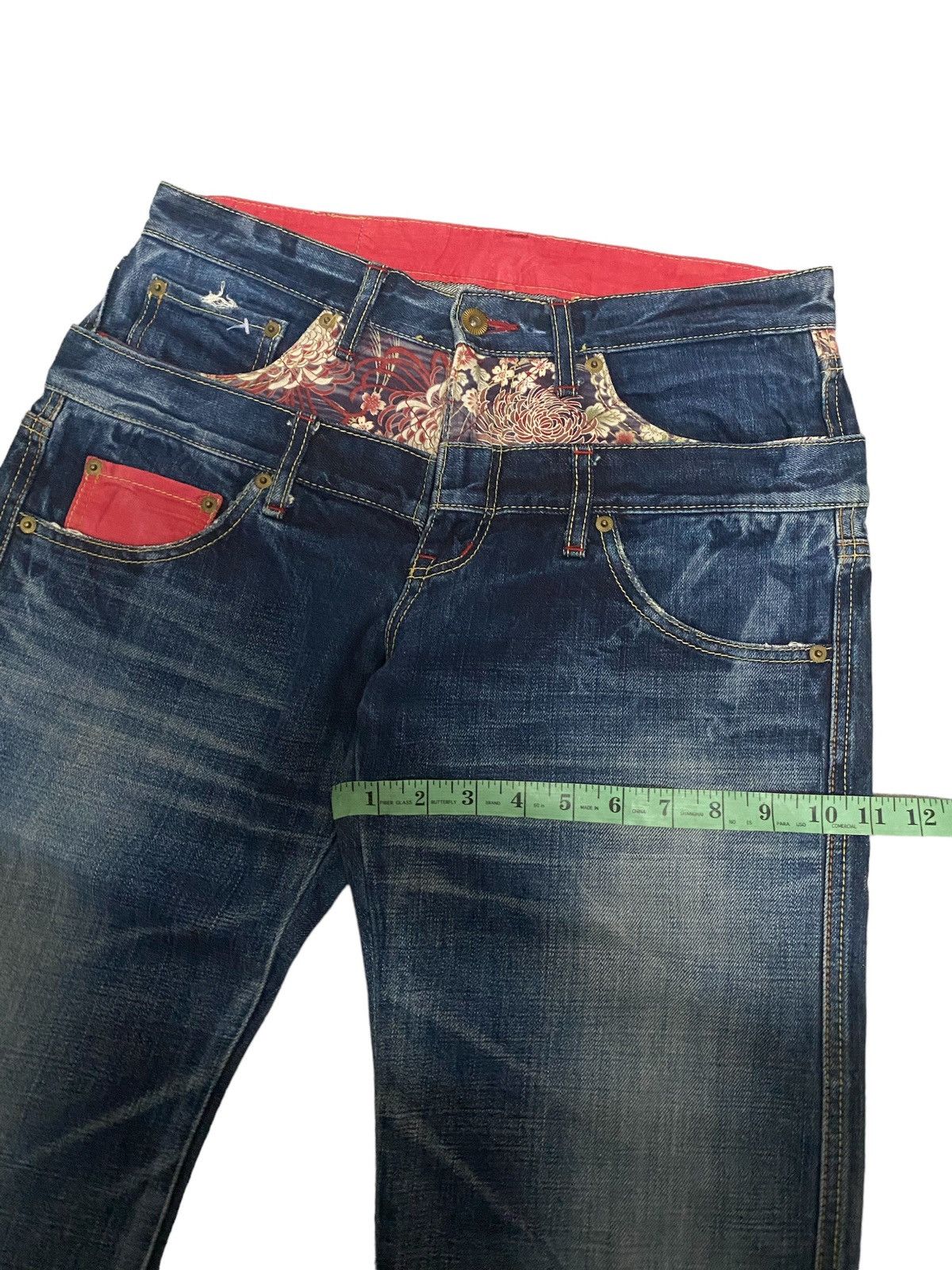 Eternal Vintage Eternal Double waist Denim Jeans Size US 31 - 10 Thumbnail