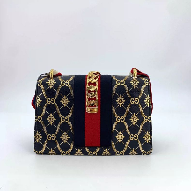 Gucci Gucci Color-blocked GG diamond pattern printed one-shoulder Size ONE SIZE - 2 Thumbnail