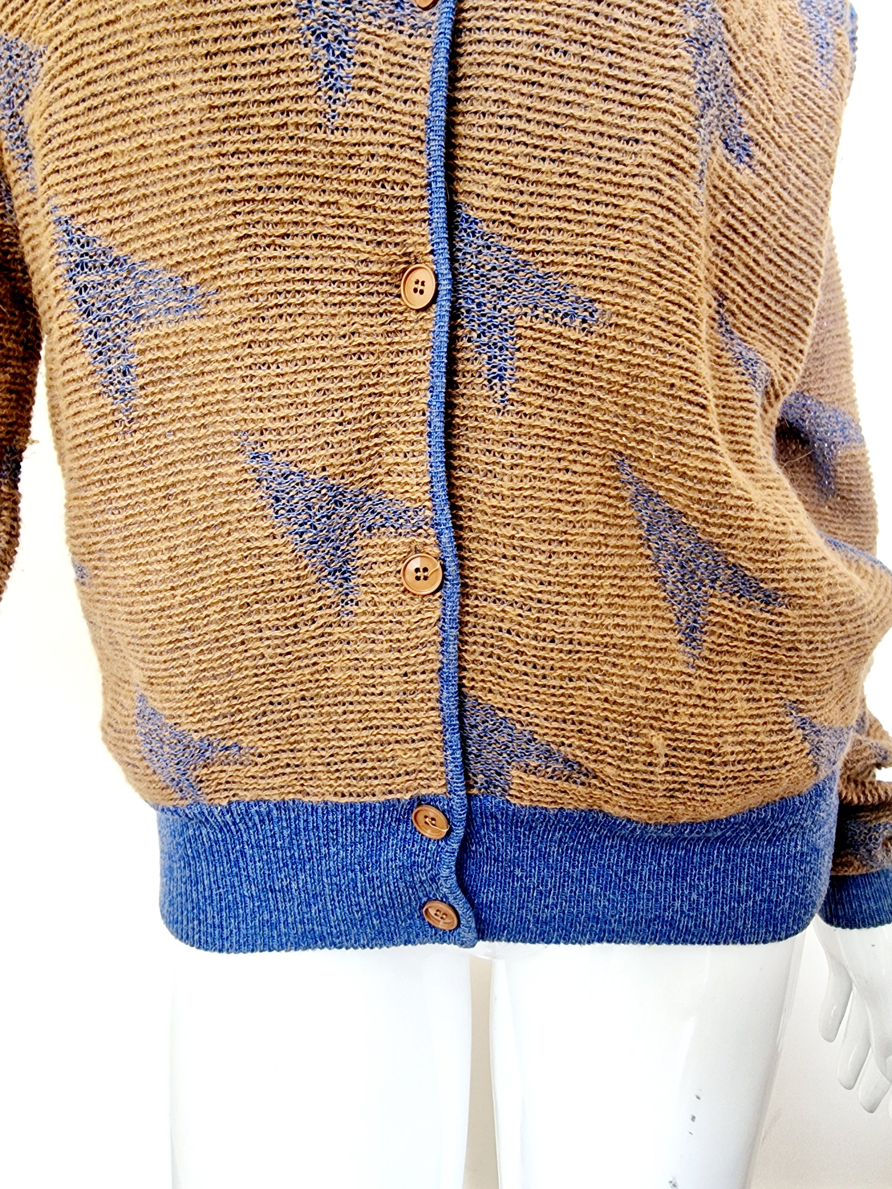 Issey Miyake Issey Miyake Cut out 80s Top Sweater Cardigan Pullover Size US M / EU 48-50 / 2 - 7 Thumbnail