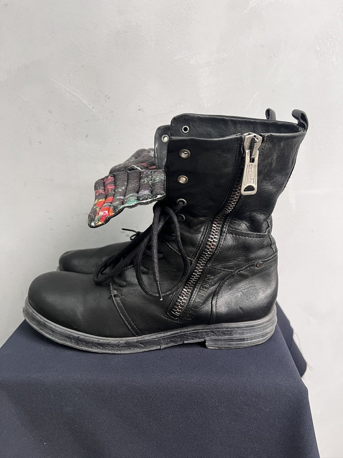 Replay Replay combat black boots avant garde guidi style y2k Size US 8 / EU 41 - 1 Thumbnail