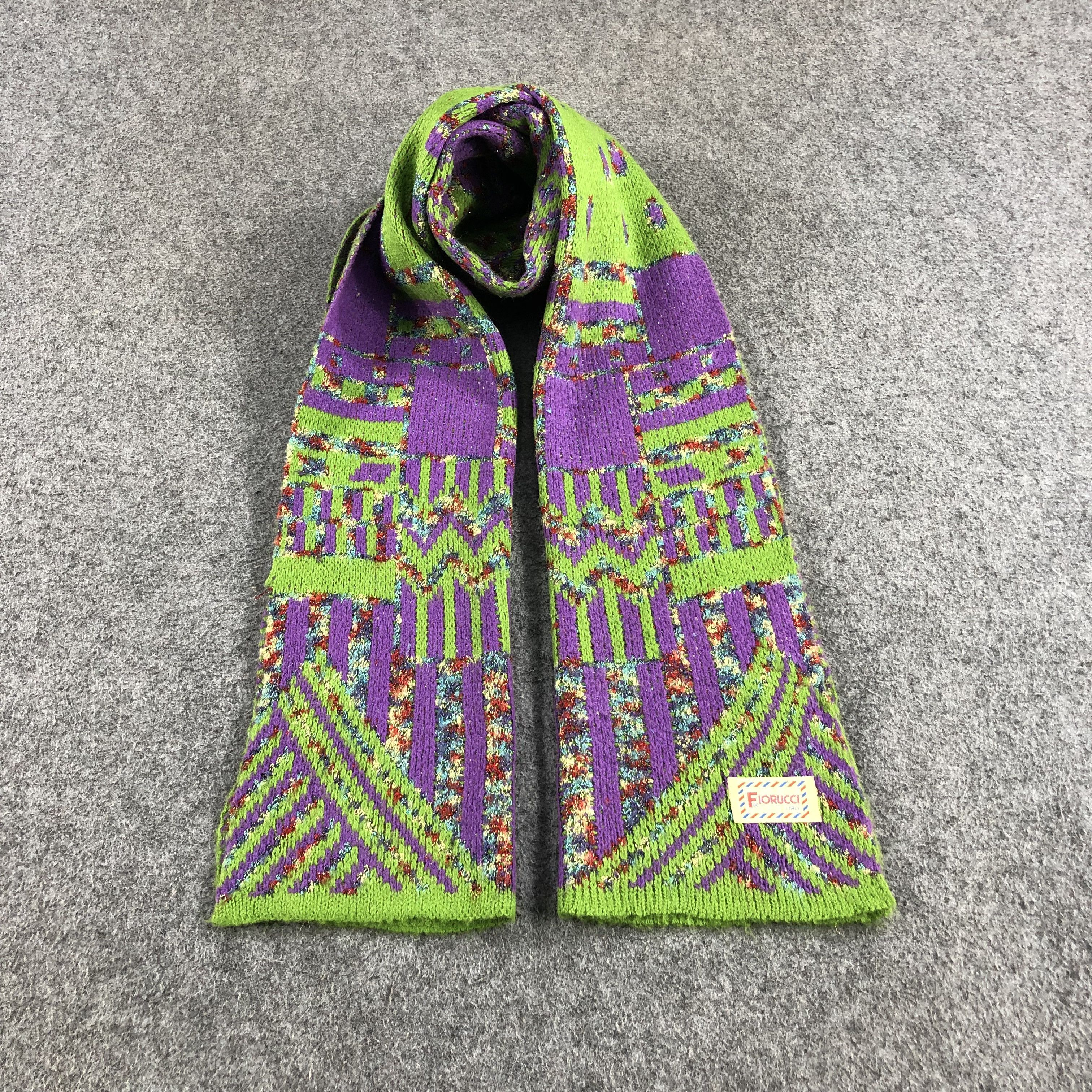 Fiorucci Fiorucci Colorful Wool Scarf Muffler V956 Size ONE SIZE - 1 Thumbnail