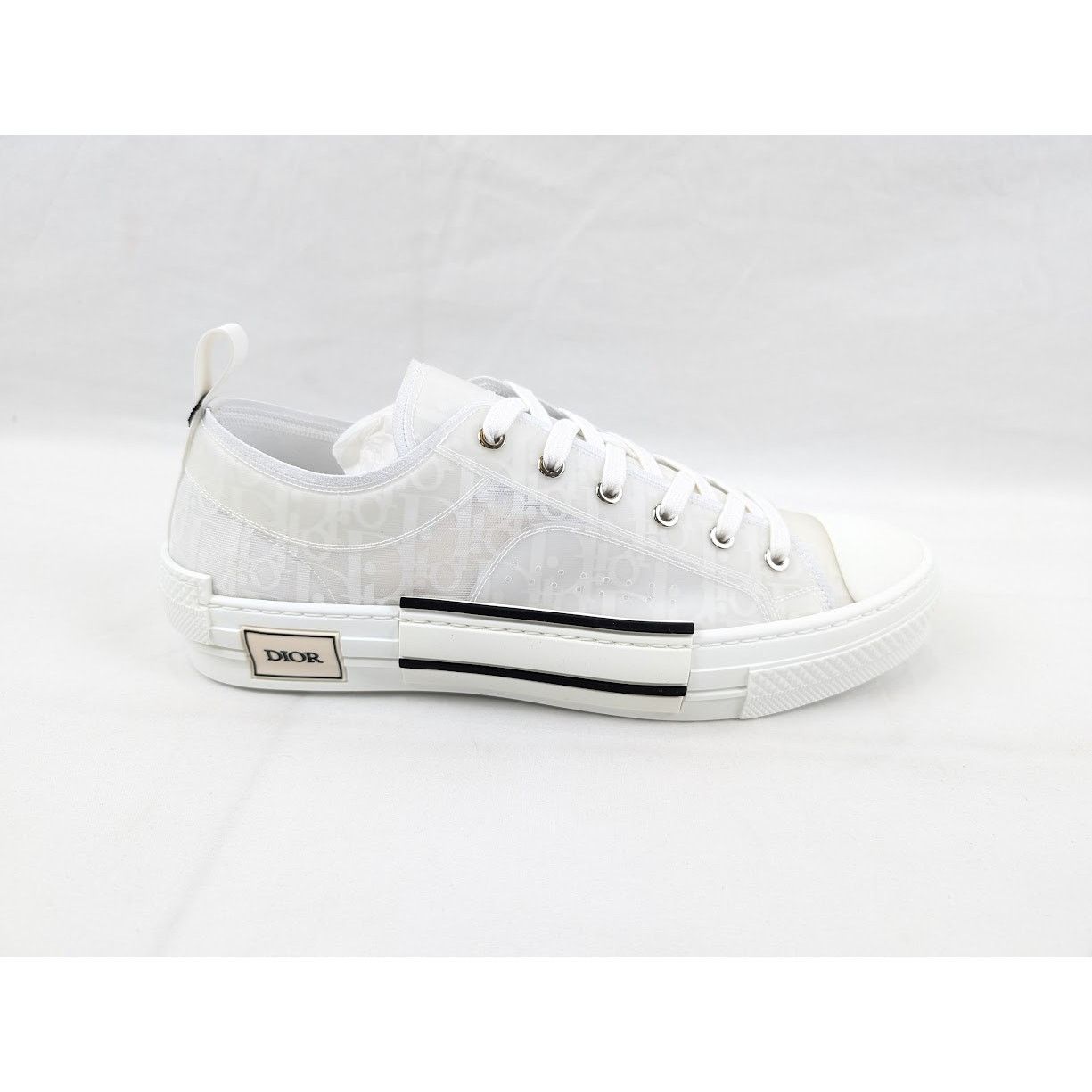 Dior o1rshd1 B23 Low-Top Sneakers Oblique Transparency in White Size US 12.5 / EU 45-46 - 1 Thumbnail