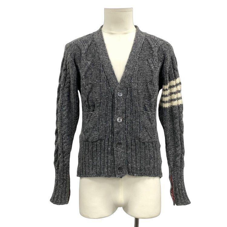 Thom Browne Thom Browne Cable Knit Cardigan Size S Size US S / EU 44-46 / 1 - 1 Thumbnail