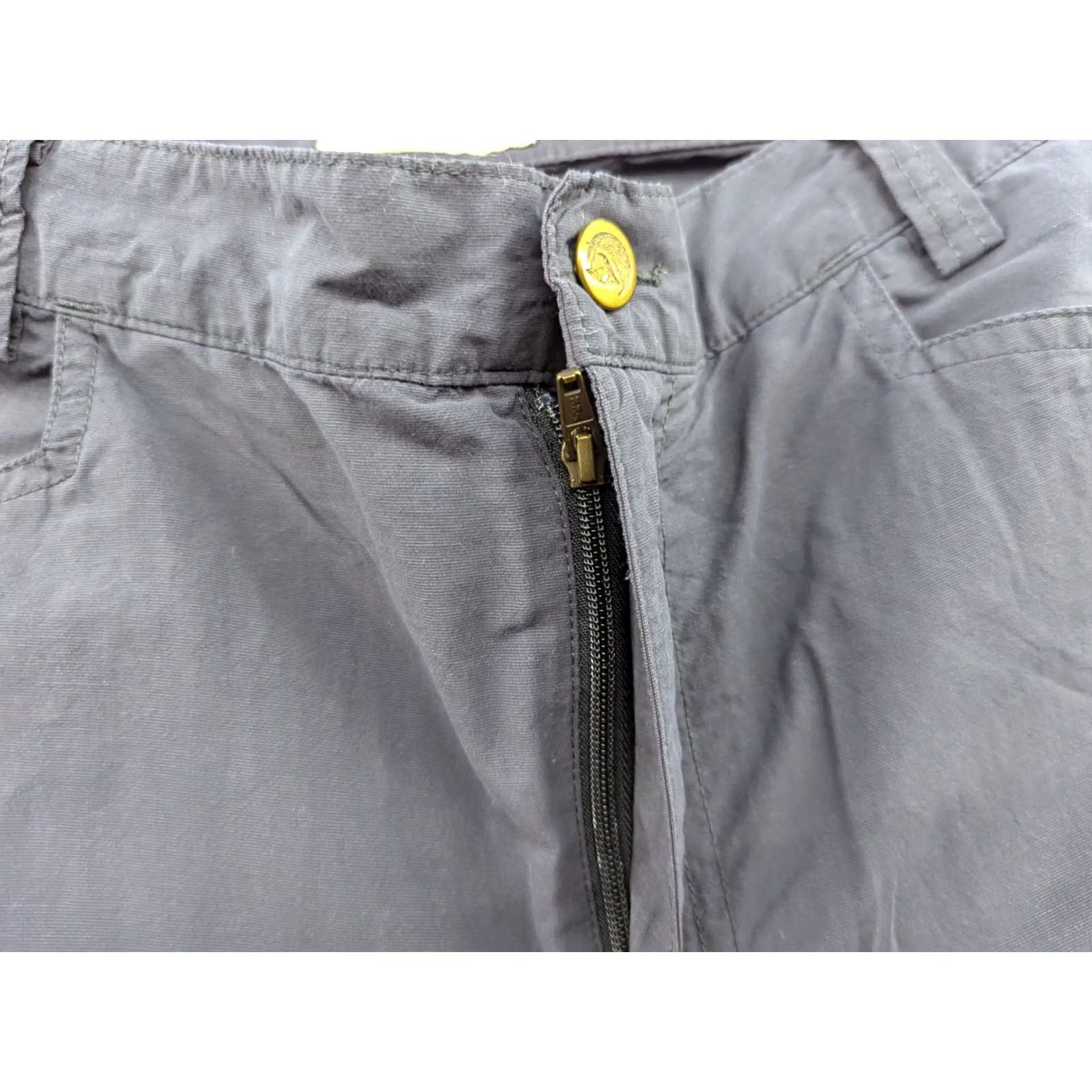 Vintage Fjallraven Womens Outdoor Pants Gray Hiking 35x30 Trousers - Cargo Style, Casual Travel, 35 Waist, 30 Inseam, Regular, Womens, Gray Size 24" / US 00 / IT 34 - 3 Thumbnail