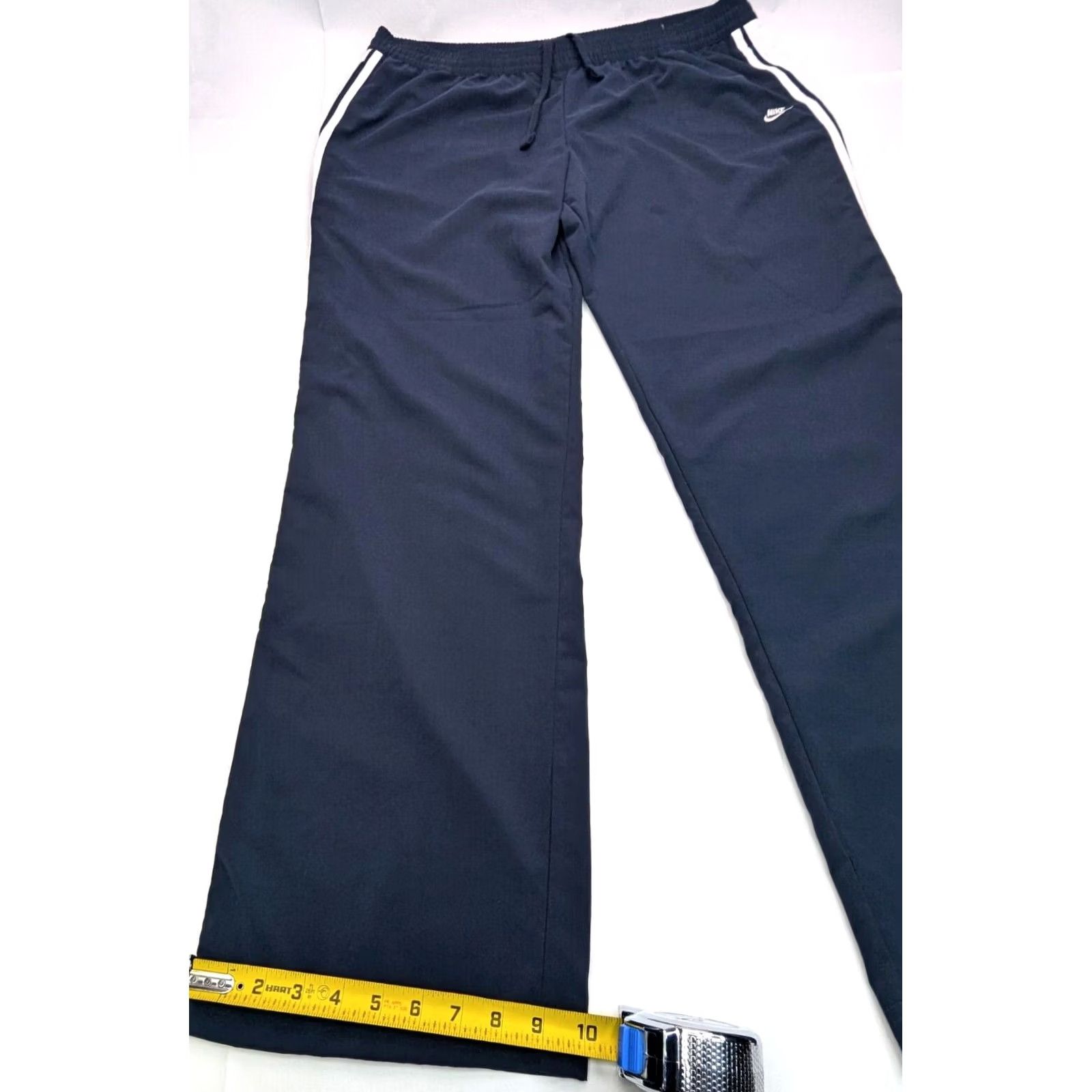 Nike Nike Track Sweatpants Women XL Navy Blue Straight Leg Pockets, Regular Inseam 33in, 36x33, Polyester, Vintage Style, Classic Track Warm Up Pants, Nike Size 40" / US 18 - 2 Thumbnail