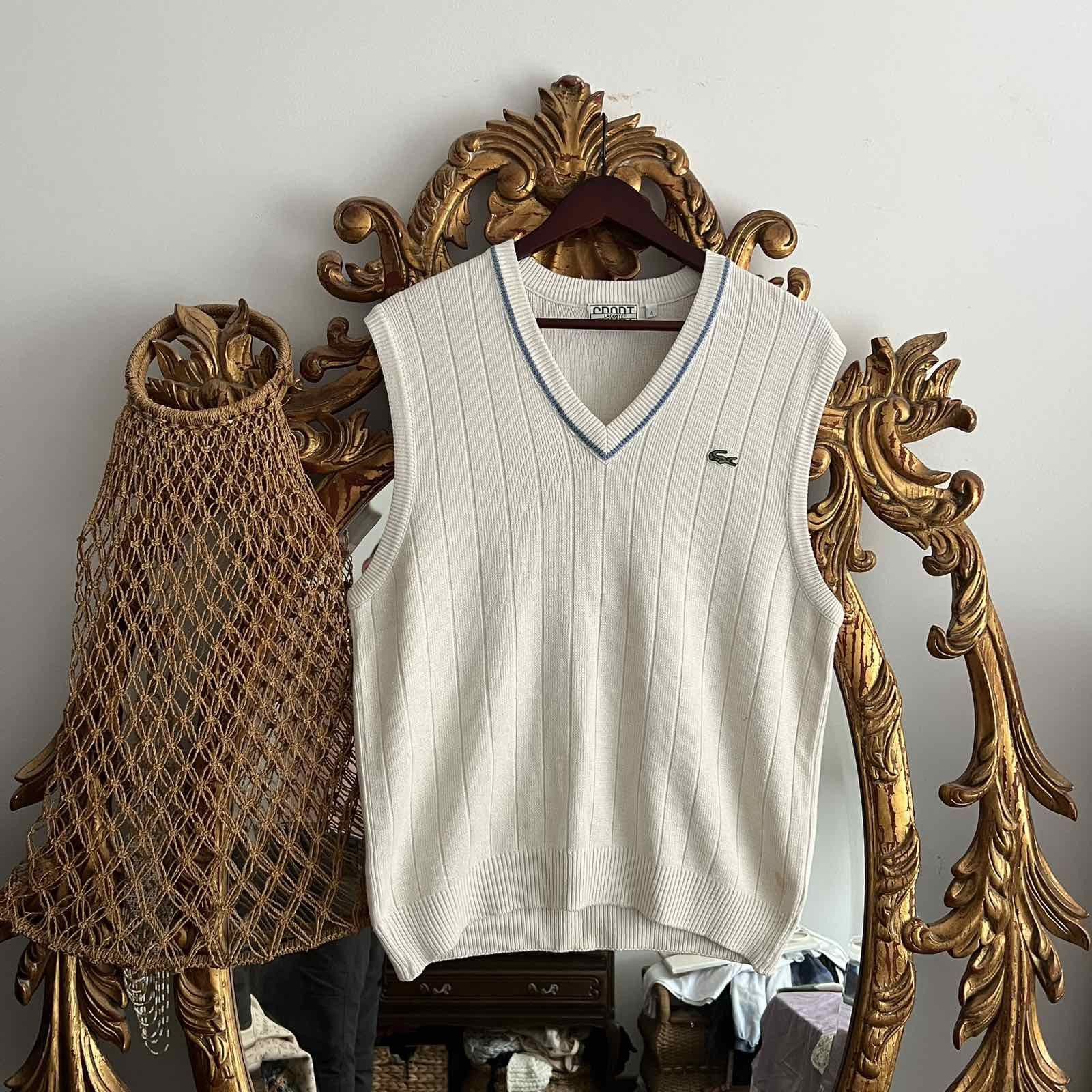 Lacoste × Vintage Vintage Lacoste Vest Sz M 90s Size US M / EU 48-50 / 2 - 1 Thumbnail