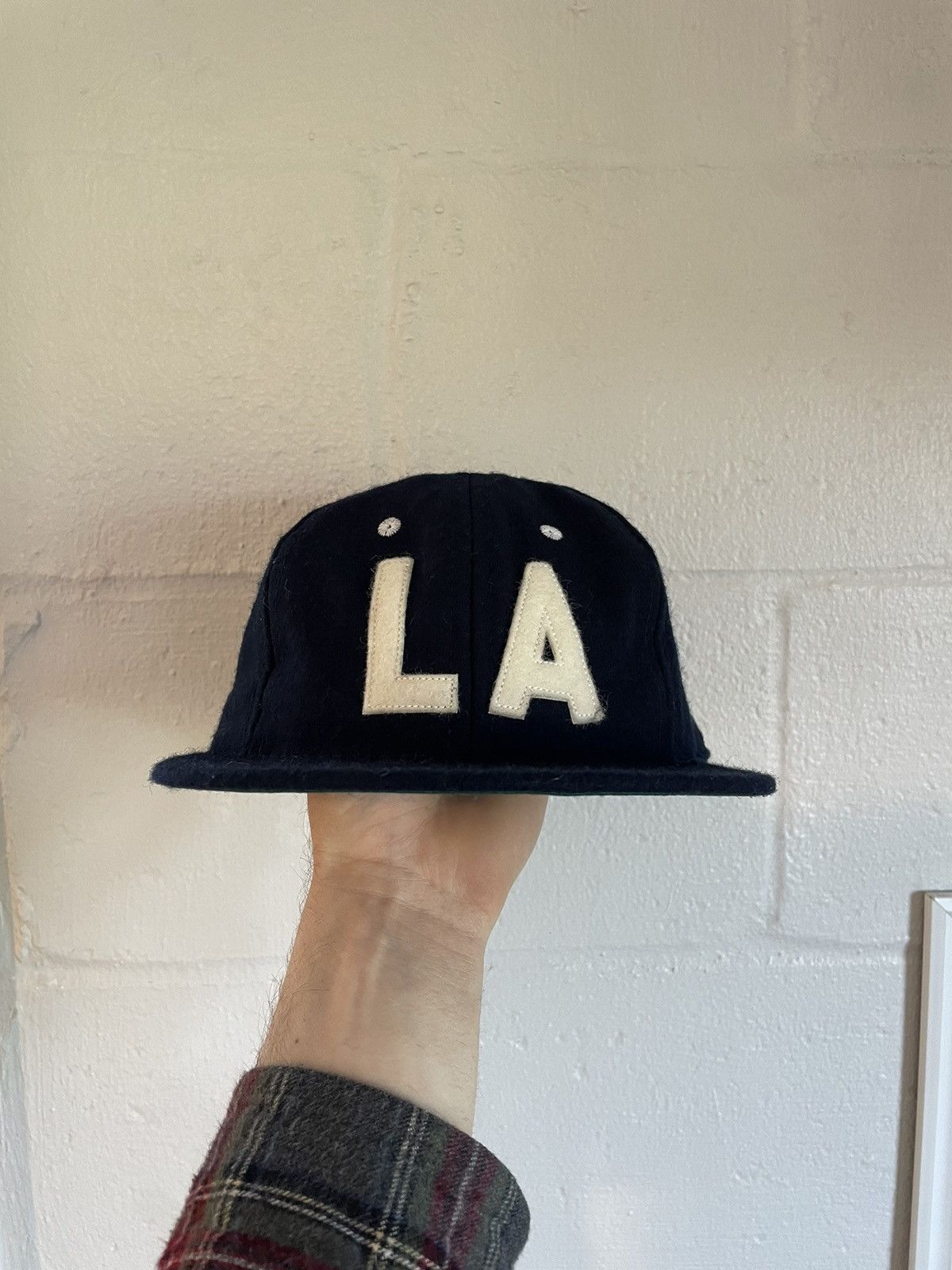 Ebbets Field Flannels Old School LA Dodgers Felt Baseball Hat Size ONE SIZE - 1 Thumbnail