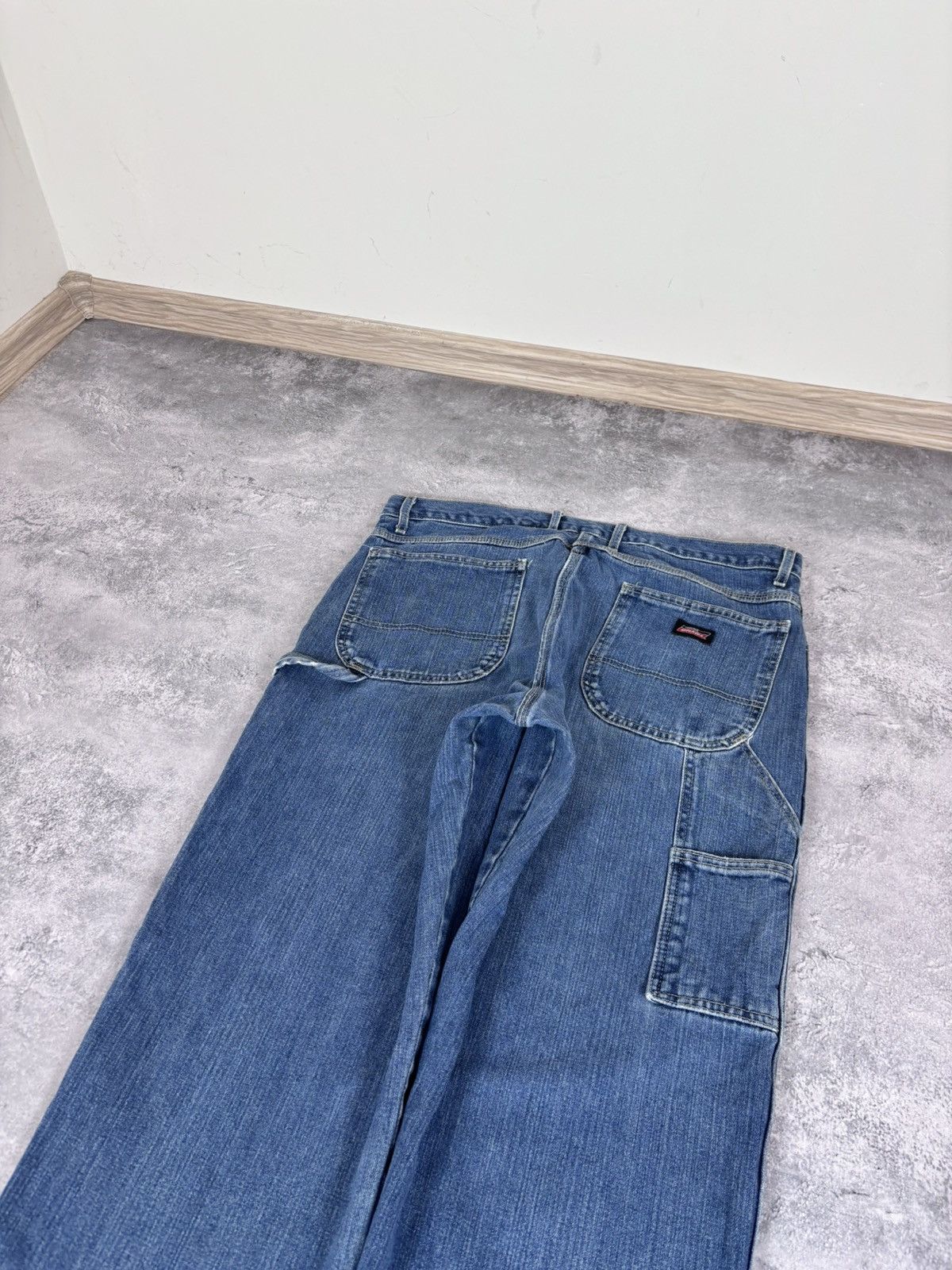 Dickies Dickies Men’s Blue Denim Jeans Straight Relaxed Fit Workwear Size US 36 / EU 52 - 5 Thumbnail
