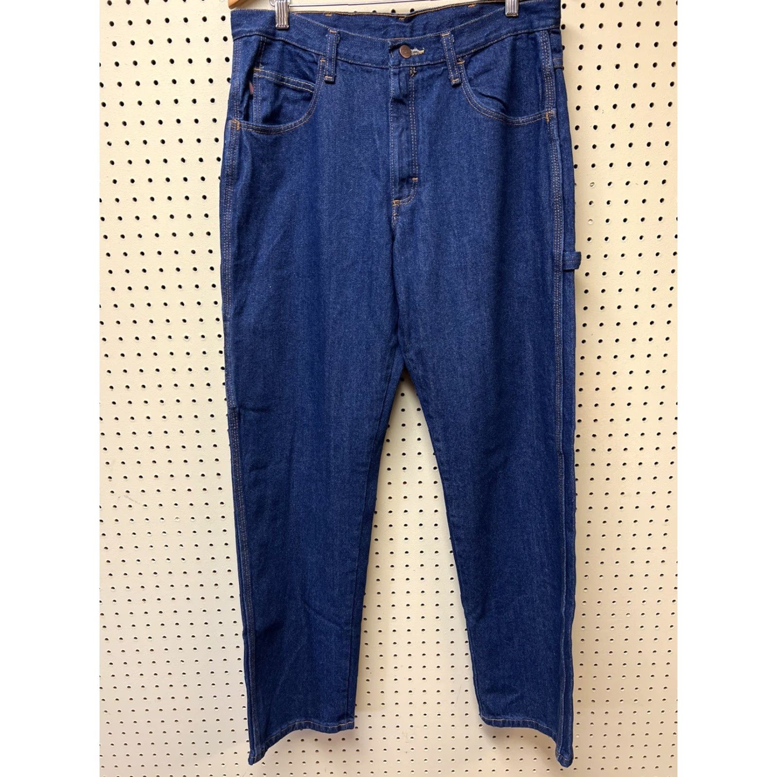 Red Kap Red Kap Jeans PD80PW4 Regular 33x32 Denim Blue Men Jeans Straight Zip 33 Inseam 32 Dark Wash NWOT Vintage No? Size US 33 - 2 Thumbnail