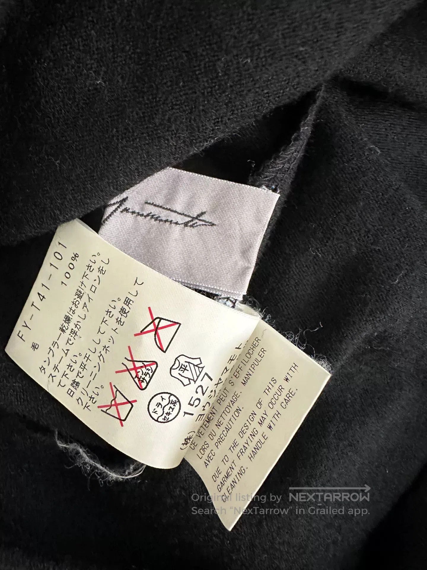 Yohji Yamamoto Yohji Yamamoto Black Wool Irregular Collar Top. Size M / US 6-8 / IT 42-44 - 6 Thumbnail