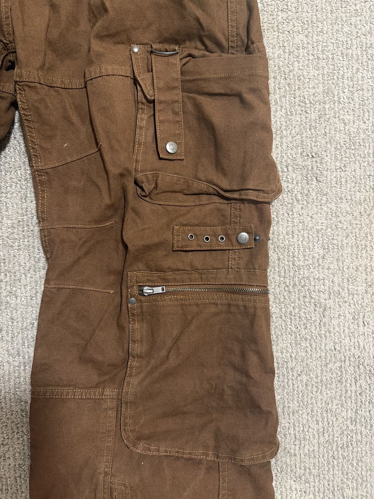 Zara Denim cargo pants Size US 38 / EU 54 - 6 Thumbnail