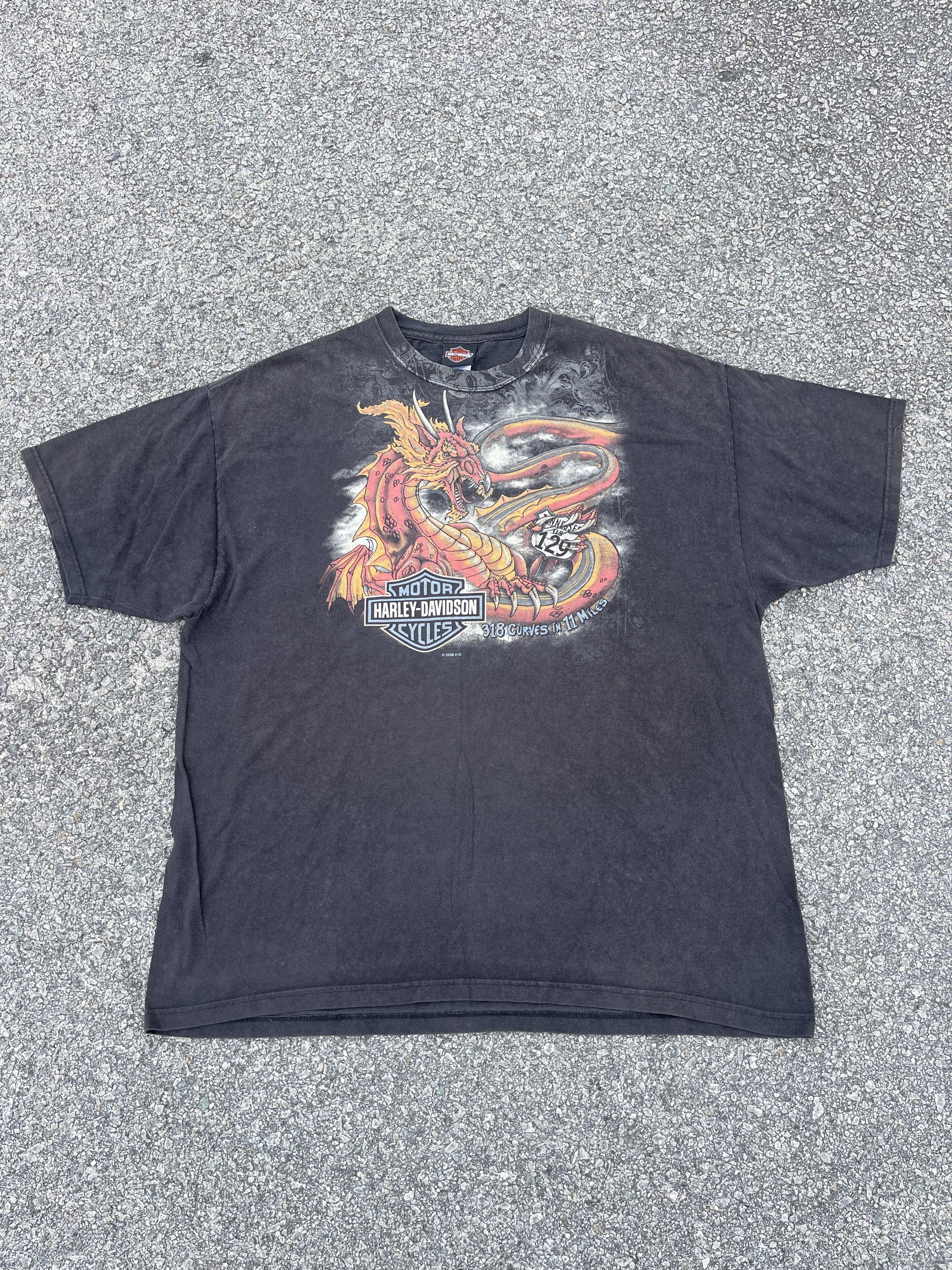 Harley Davidson × Vintage Vtg y2k Harley Davidson “Smokey Mountain” Tee Travis Scott Size US XXL / EU 58 / 5 - 5 Thumbnail