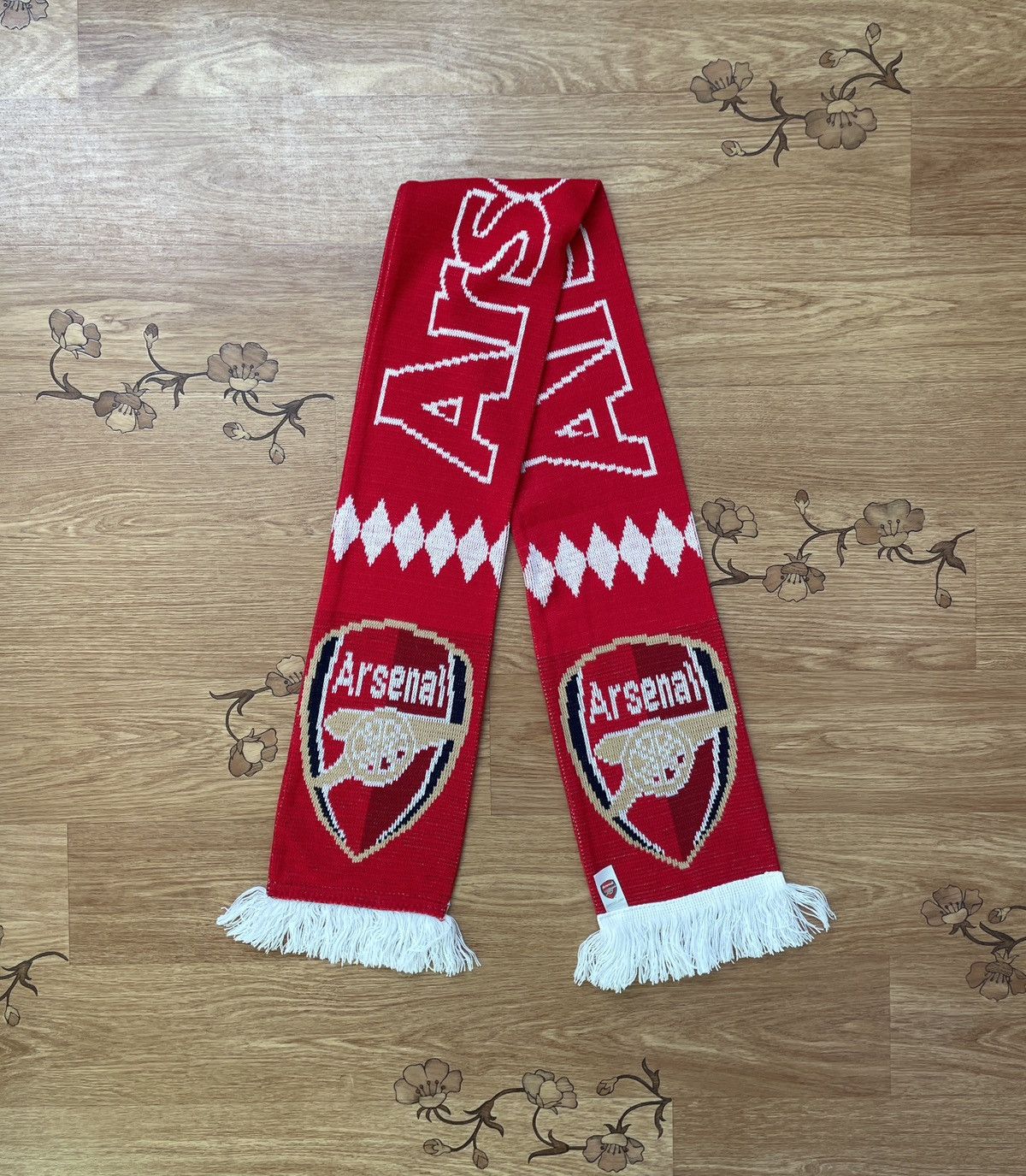 Vintage Vintage Arsenal London Gunners Red Football soccer scarf Size ONE SIZE - 1 Thumbnail