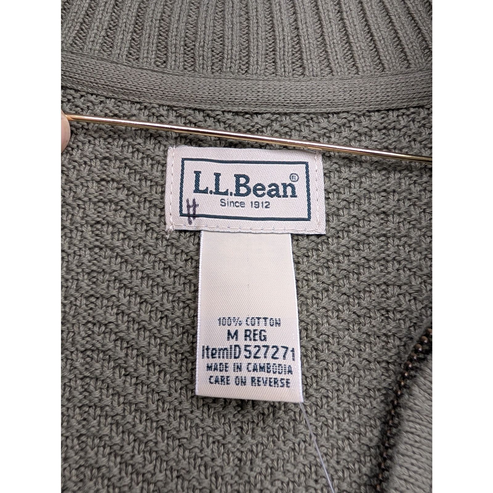 L.L. Bean NWT L.L.Bean Men's Sunwashed Textured Cotton Sweaterl.l. Size US M / EU 48-50 / 2 - 4 Thumbnail