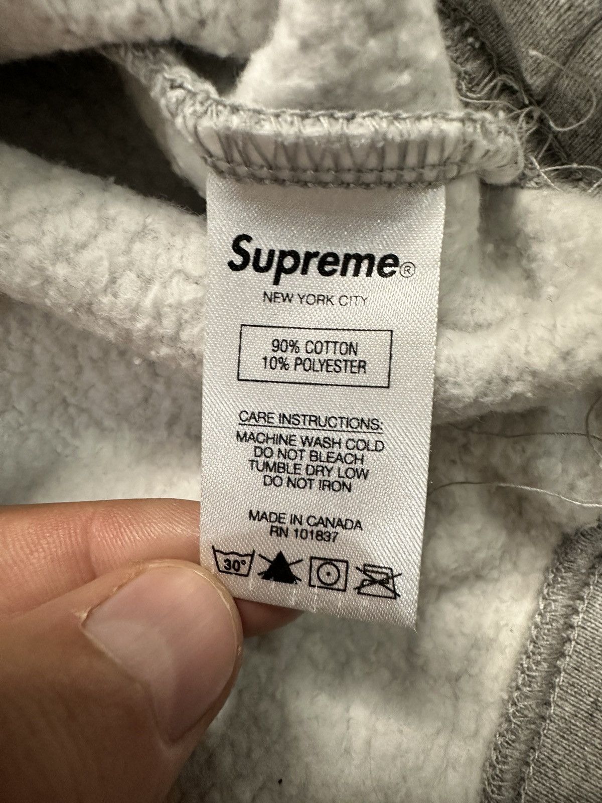 Supreme Supreme Stacked Crewneck Heather Grey Size US M / EU 48-50 / 2 - 8 Thumbnail