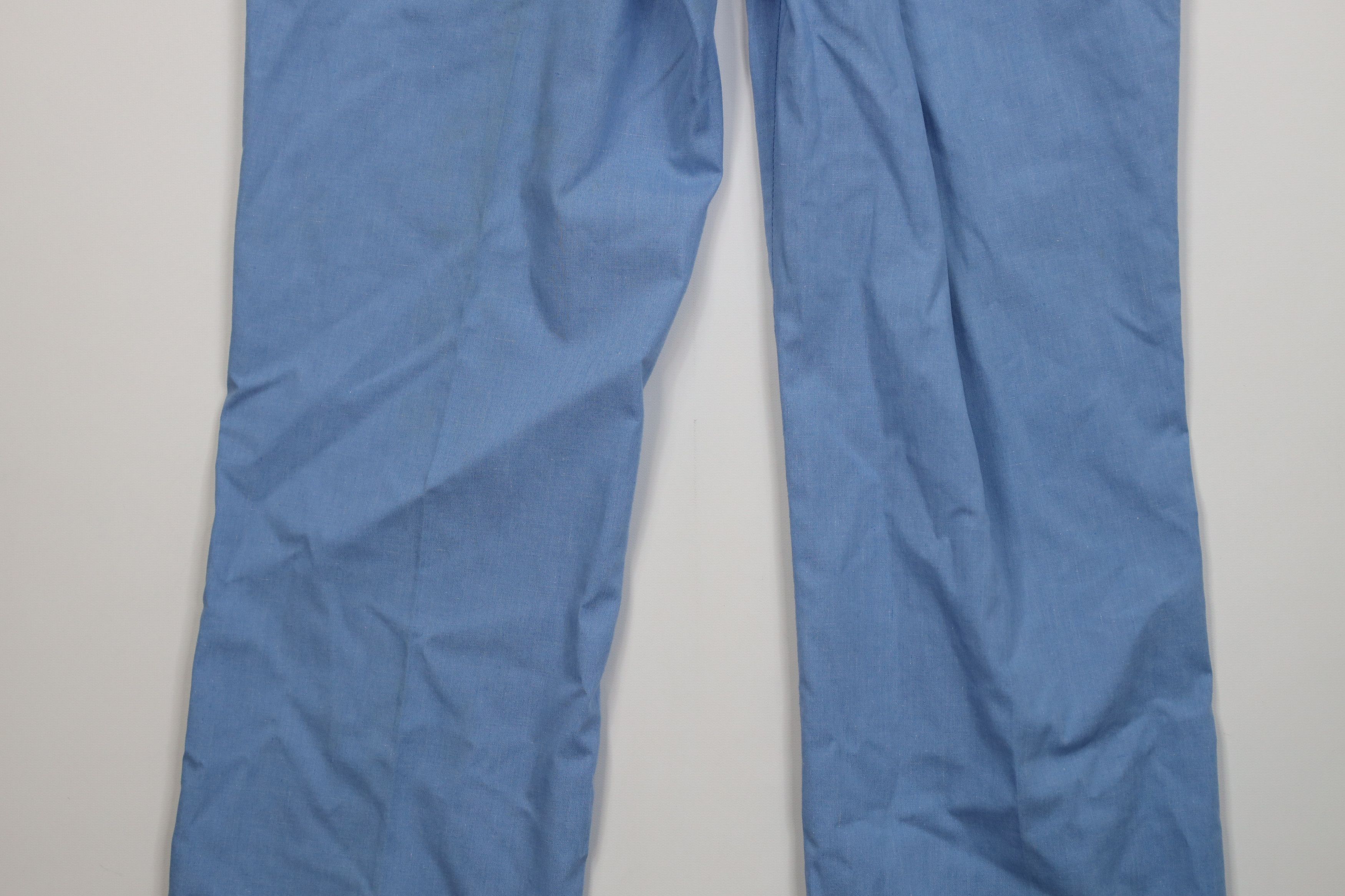 Vintage Vintage 70s Streetwear Chambray Flared Wide Leg Chino Pants Size US 32 / EU 48 - 13 Thumbnail