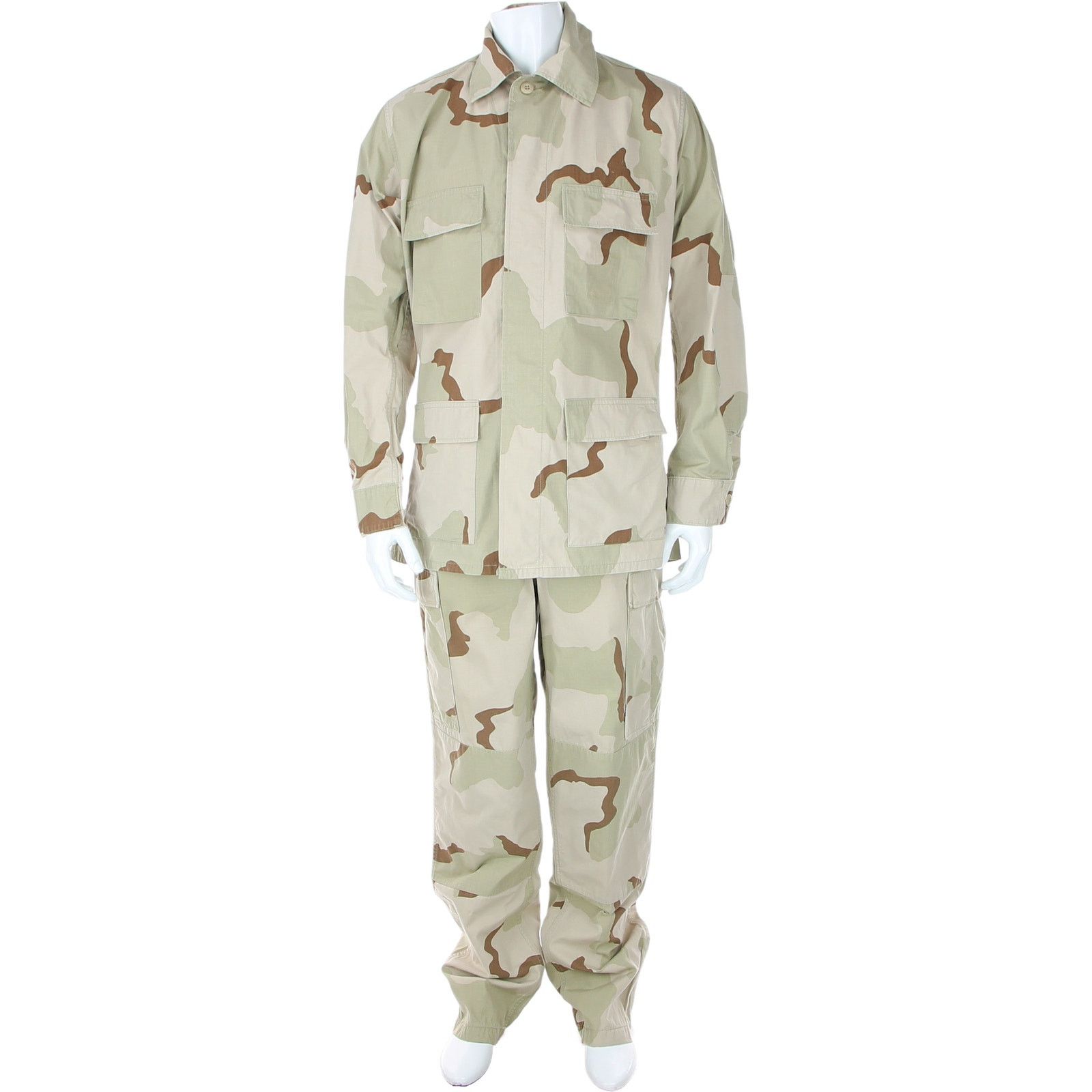 Vintage 90s Desert Camo Military Shirt Army Vintage Shirt Only Size US M / EU 48-50 / 2 - 2 Thumbnail