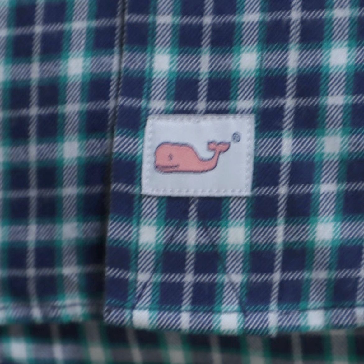 Vineyard Vines Vineyard Vines Shirt Gingham Long Sleeve Button Down Green Men's S Performance Flannel Size US S / EU 44-46 / 1 - 6 Thumbnail