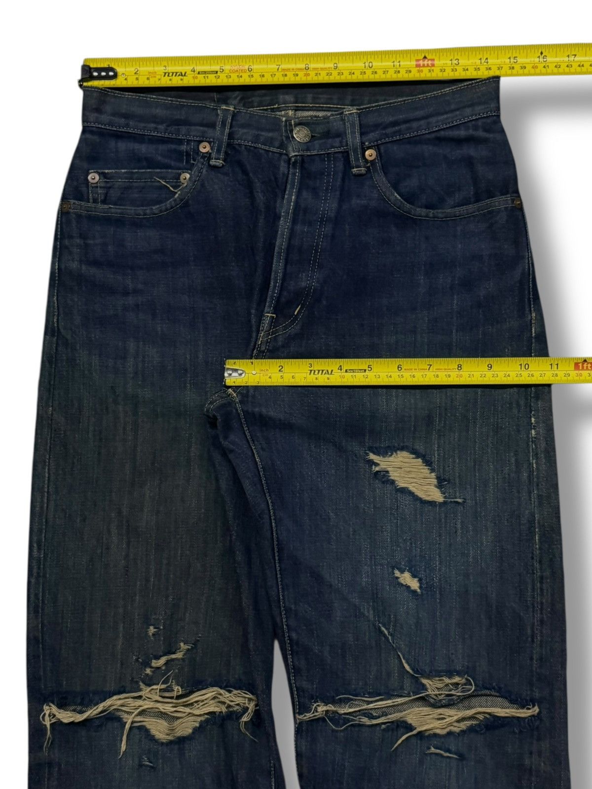 Blue Blue Japan Vintage Blue Blue Japan Selvedge Denim Jeans | W29 Size US 29 - 22 Thumbnail