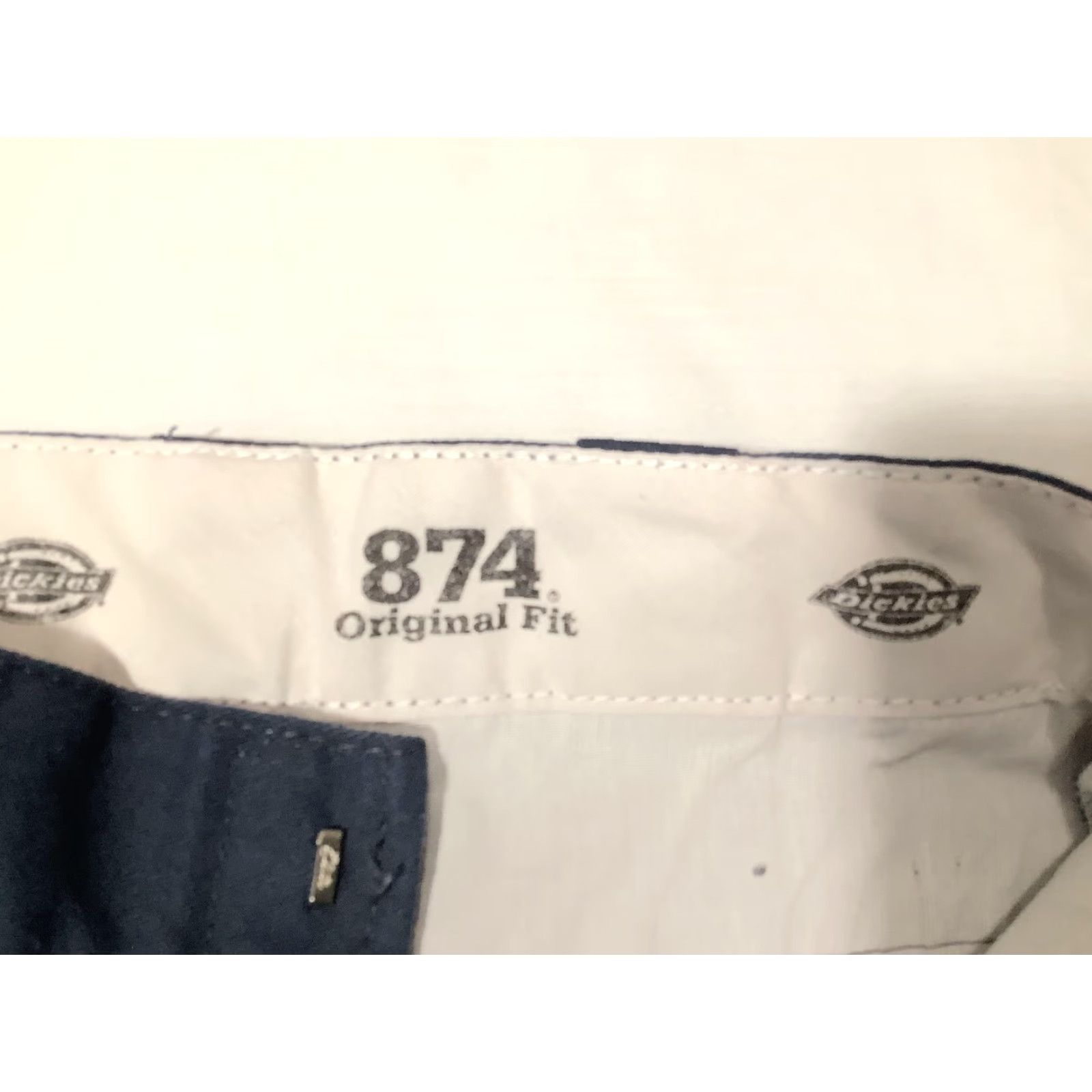 Dickies Dickies 874 Original Fit Work Pants Mens 28x30 Navy Straight Leg Twill 874DN Size US 28 / EU 44 - 4 Thumbnail