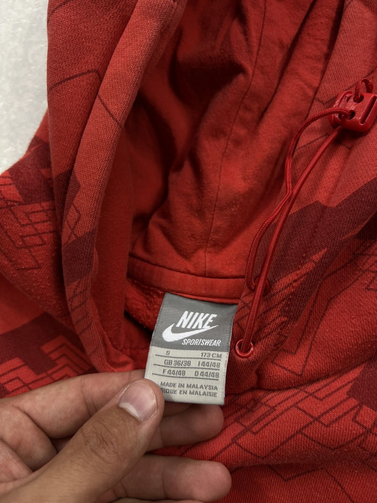 Nike 00’s NIKE MONOGRAM VINTAGE Y2K HOODIE RARE Size US S / EU 44-46 / 1 - 6 Thumbnail