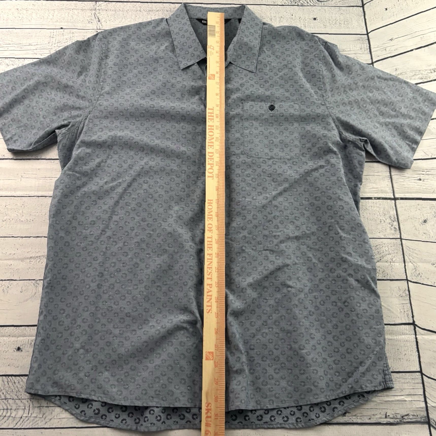 TravisMathew Travis Mathew Lightweight Short Sleeve Button Front Shirt Men's XL Blue Size US XL / EU 56 / 4 - 3 Thumbnail