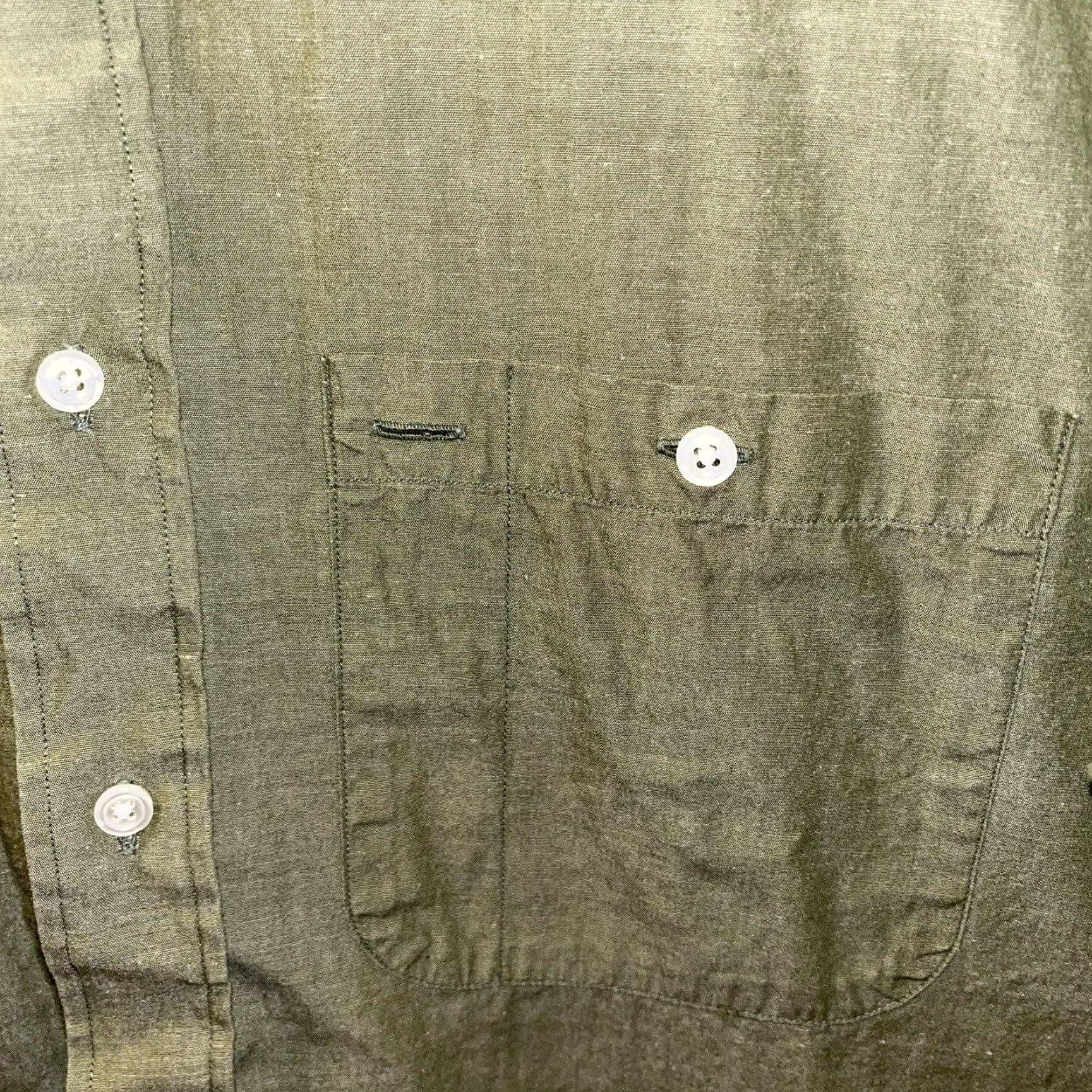 Chaps VINTAGE Ralph Lauren Chaps Men’s Button-Down Shirt Size 15 32-33 Green Cotton Long Sleeve Business Casual Formal Size US M / EU 48-50 / 2 - 2 Thumbnail