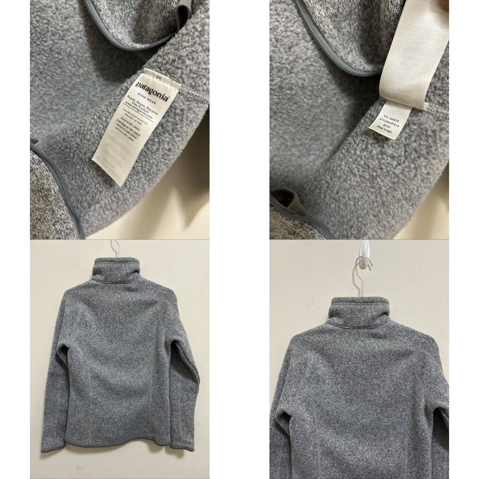 Patagonia Patagonia Better Sweater Full Zip Fleece Womens Size Small Heather Gray LS YKK Jacket Women Regular Small Sweater Outdoor Size S / US 4 / IT 40 - 8 Thumbnail