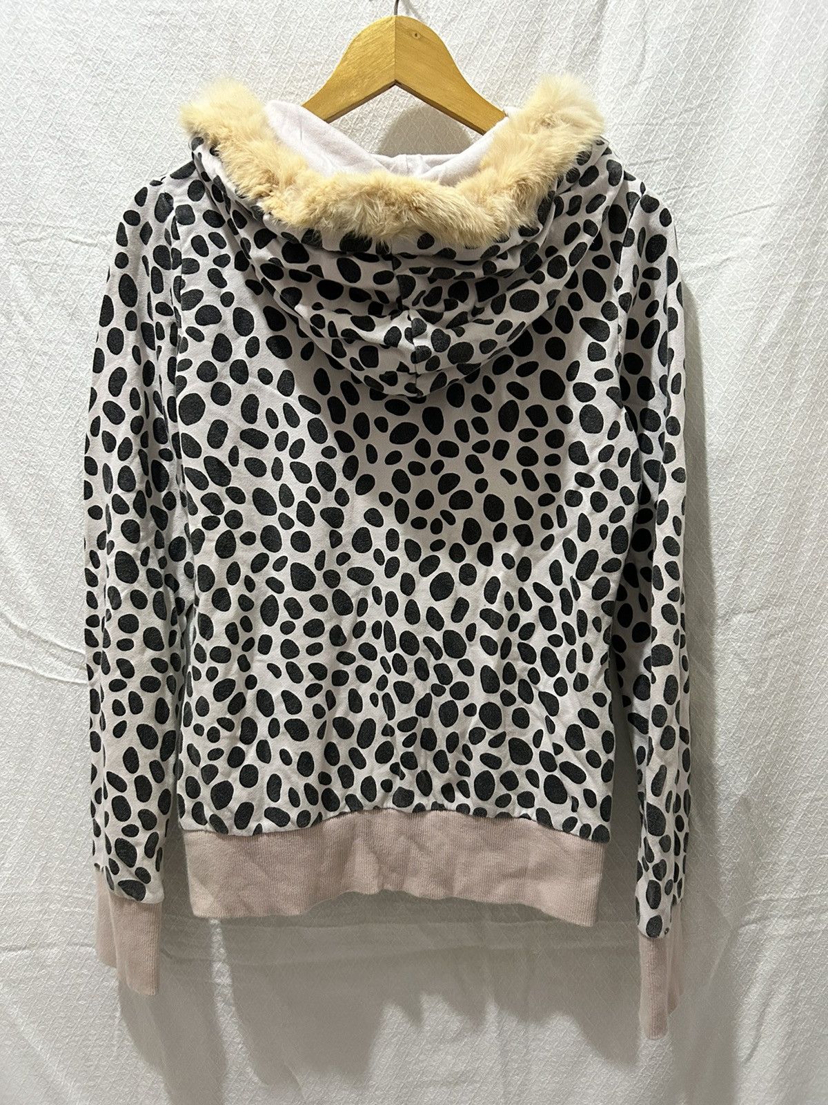 Japanese Brand Fur Zip Up Hoodie Dosch Polkadot lgb ifsixwasnine Size US L / EU 52-54 / 3 - 8 Thumbnail