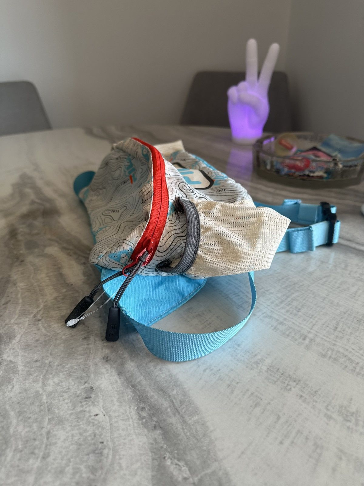 Fila FILA Trail Topographical Design Fanny Pack Size ONE SIZE - 3 Thumbnail