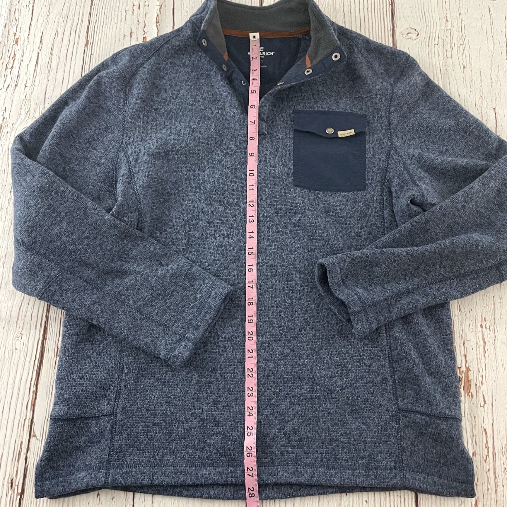 Vintage Woolrich Jacket Fleece Woolrich Pullover Blue Large Men Size US L / EU 52-54 / 3 - 4 Thumbnail