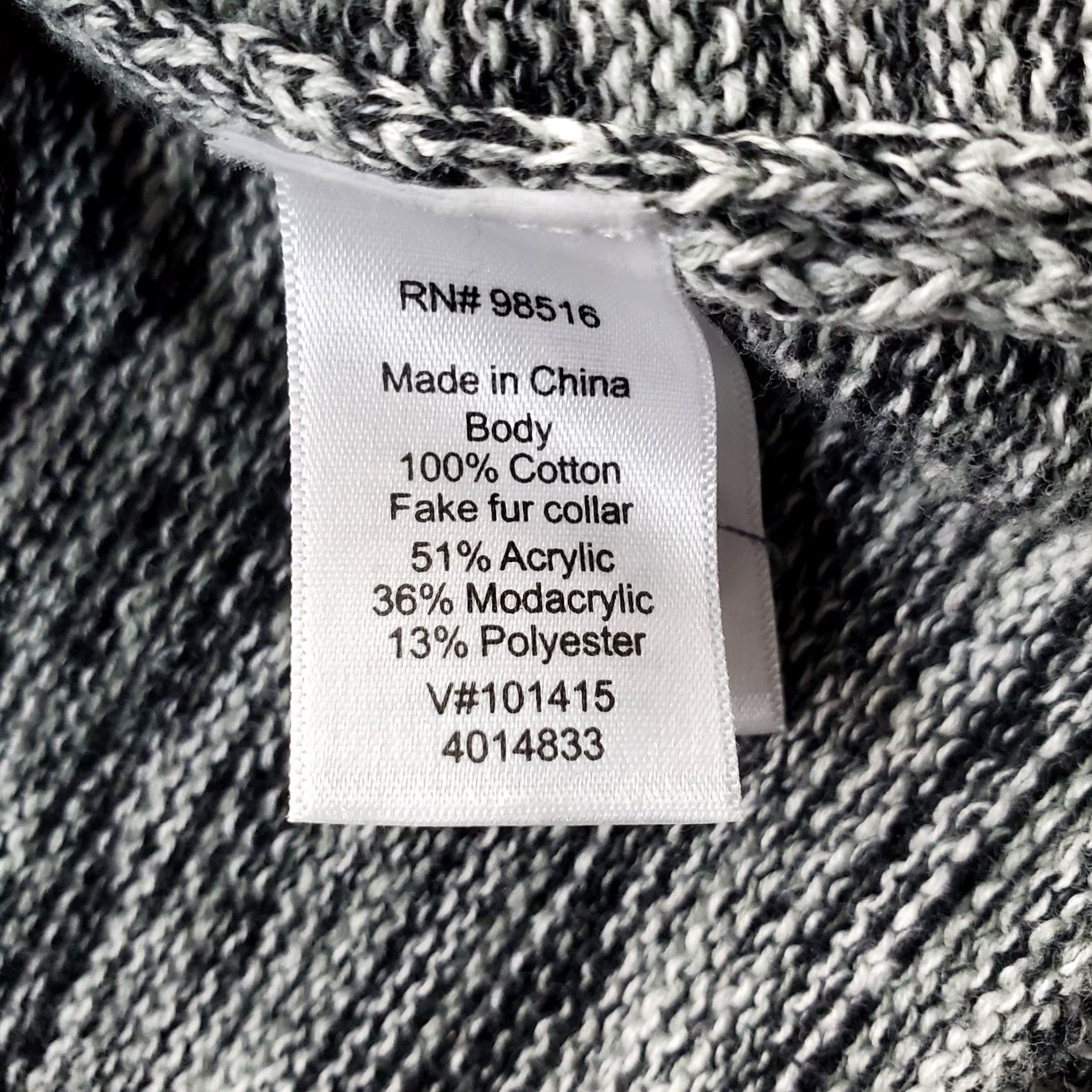 Coldwater Creek Coldwater Creek Cardigan Womens 2X Knit Multicolor Detachable Faux Fur Collar Shirt? Size XXL / US 16-18 / IT 52-54 - 7 Thumbnail