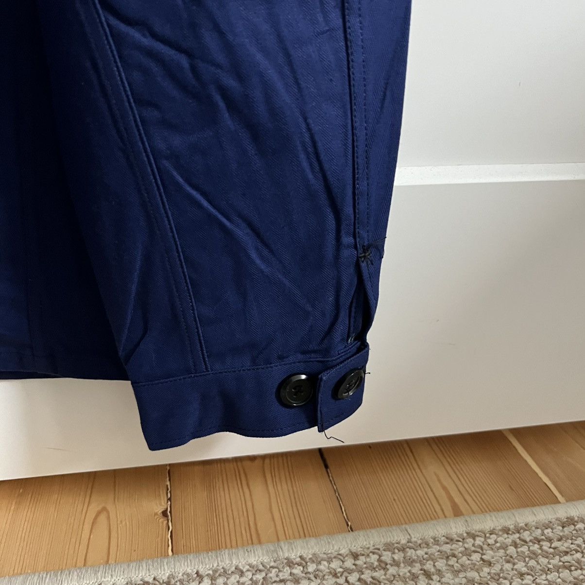Le Laboureur German herringbone HBT mechanic deadstock works jacket Size US L / EU 52-54 / 3 - 13 Thumbnail