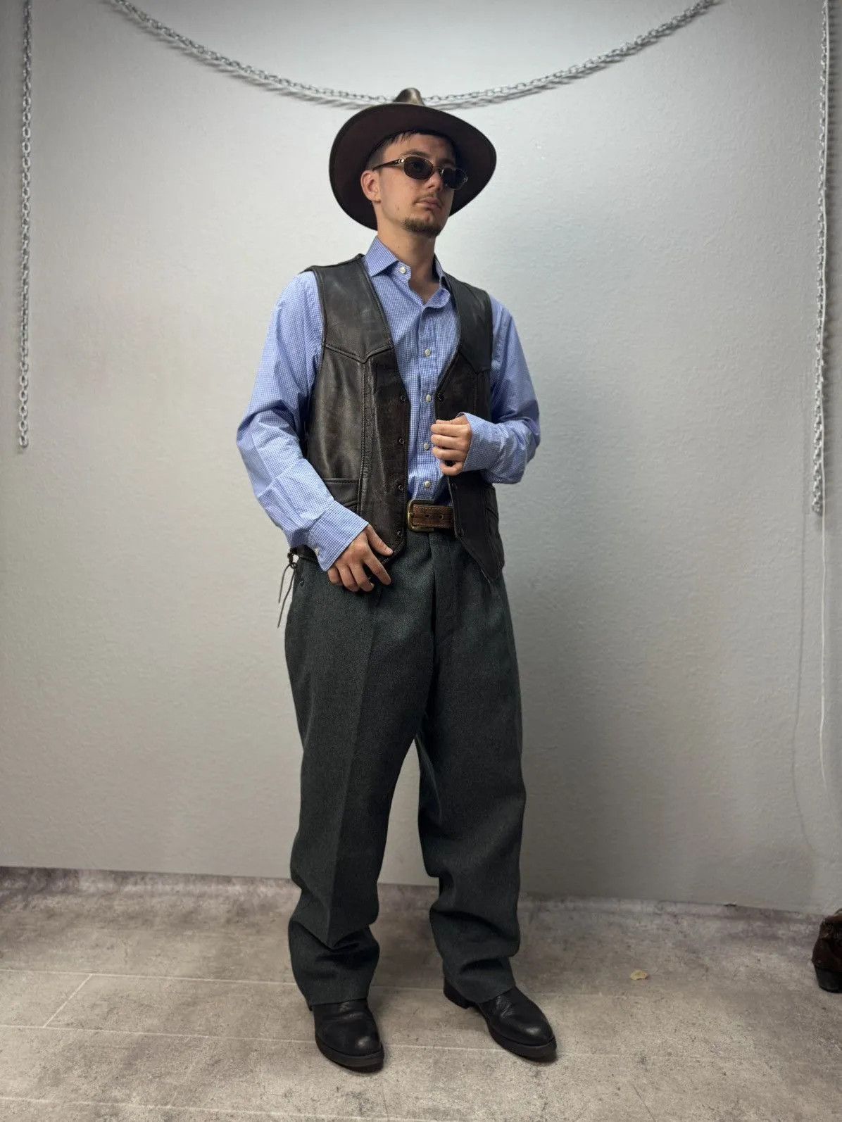 Other =1960s British Hunting Shooting Tweed Breeks Pants France Size US 36 / EU 52 - 2 Thumbnail