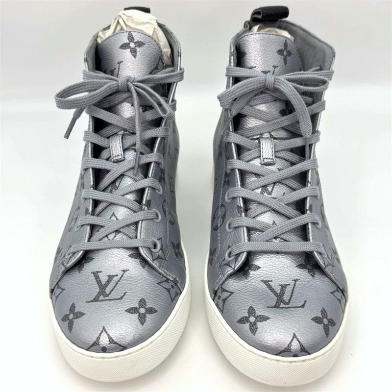 Louis Vuitton Louis Vuitton Monogram Match Up High Top Sneakers US 7 Size US 7 / IT 37 - 3 Thumbnail