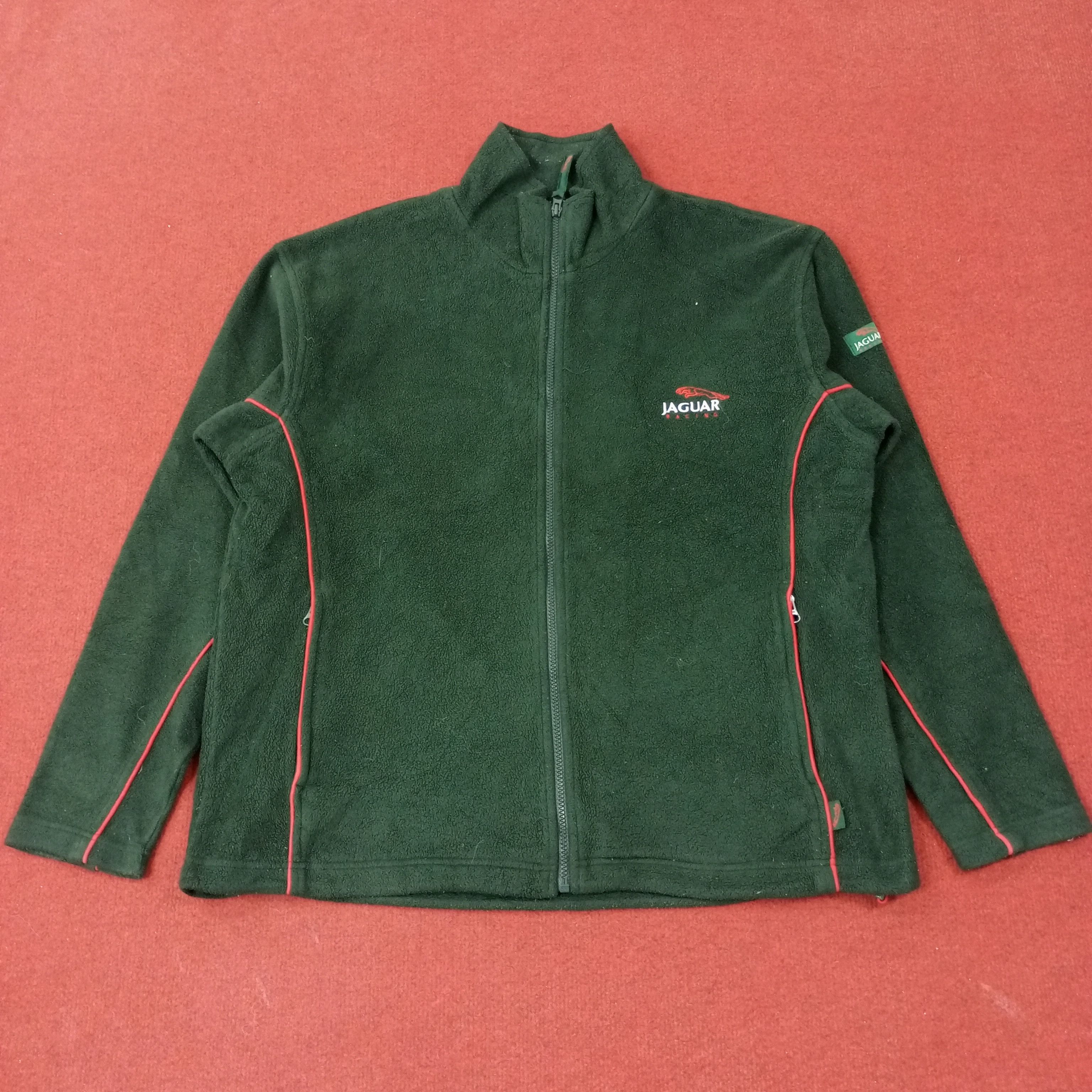 Vintage Jaguar Racing Fleece Jacket c227n10 Size US XL / EU 56 / 4 - 1 Thumbnail