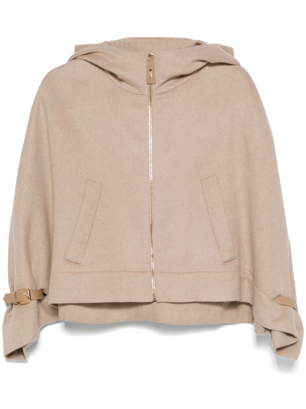 Max Mara WOOL HOODED CAPE Size M / US 6-8 / IT 42-44 - 1 Thumbnail