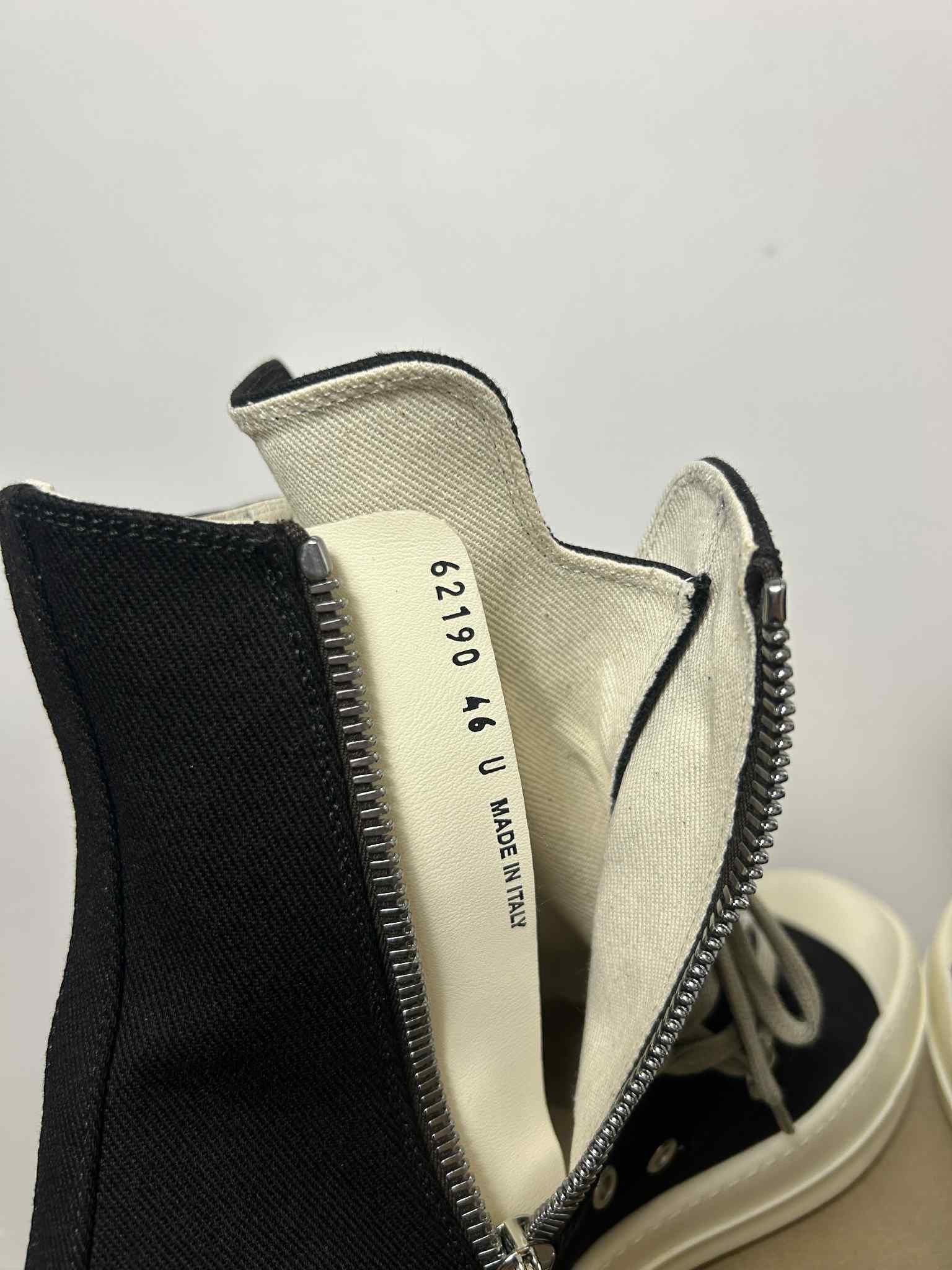 Rick Owens Drkshdw Rick Owens Drkshdw Ramones Hexagram High Size US 13 / EU 46 - 6 Thumbnail