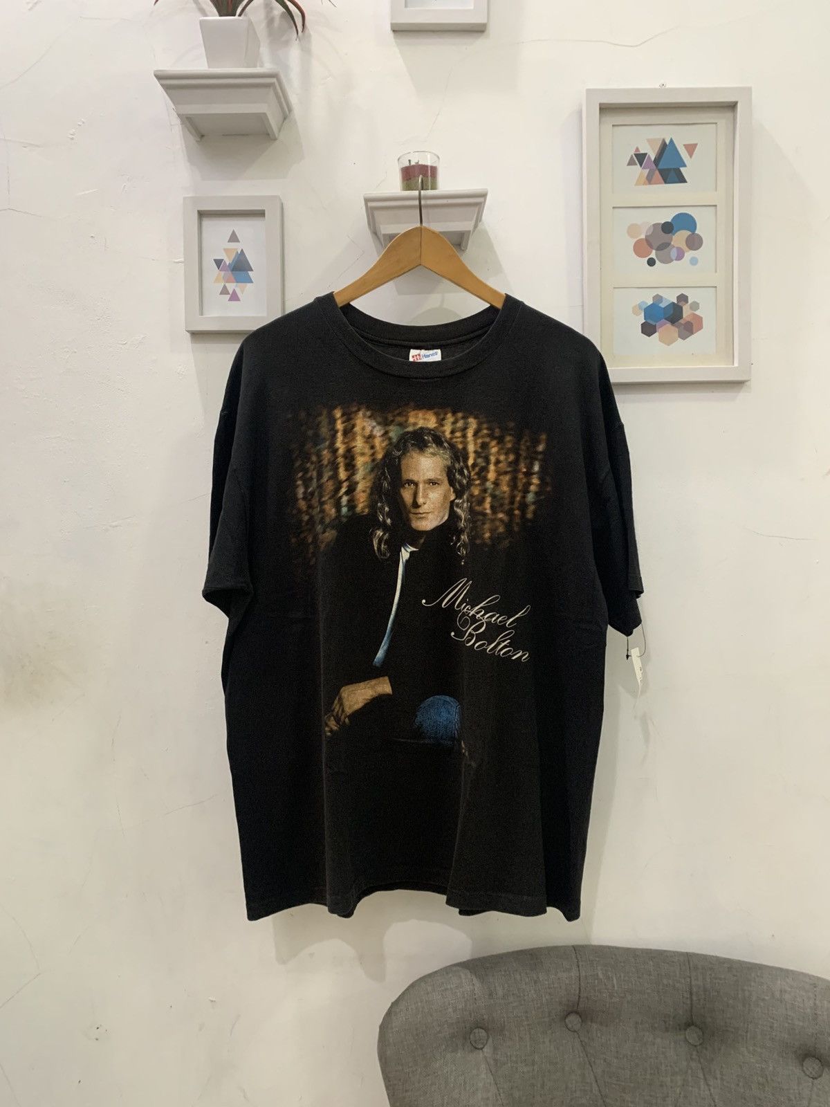 Hanes Vintage 1994 MICHAEL BOLTON WORLD TOUR Size US XL / EU 56 / 4 - 3 Thumbnail