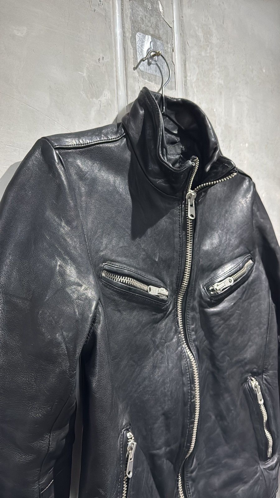 GOSTAR DE FUGA Rare Fuga Multi Zip Leather Jacket Size US M / EU 48-50 / 2 - 4 Thumbnail
