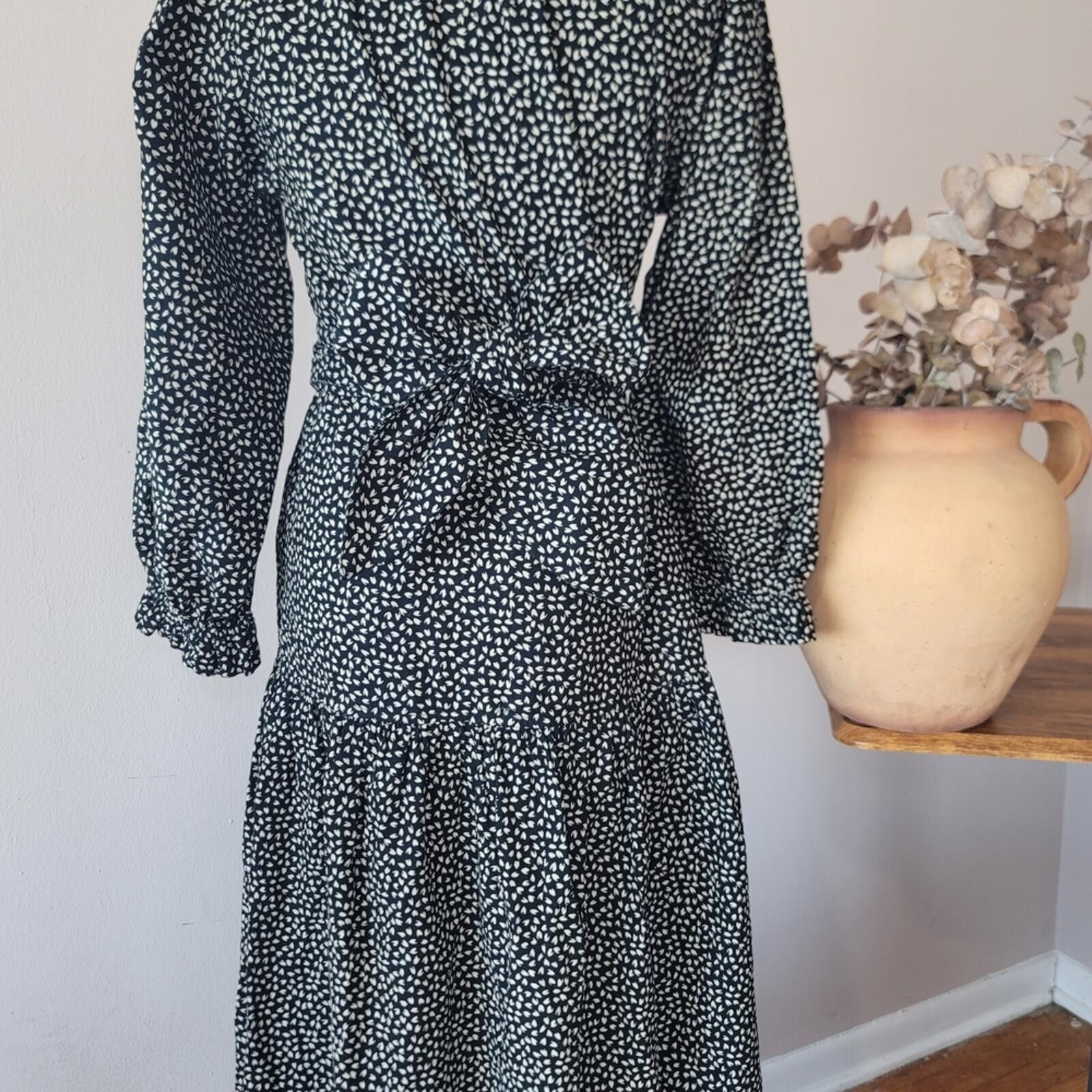 The Great China Wall The Great. Black & White Print Cotton Dress Cottage Sz 1 Size S / US 4 / IT 40 - 5 Thumbnail