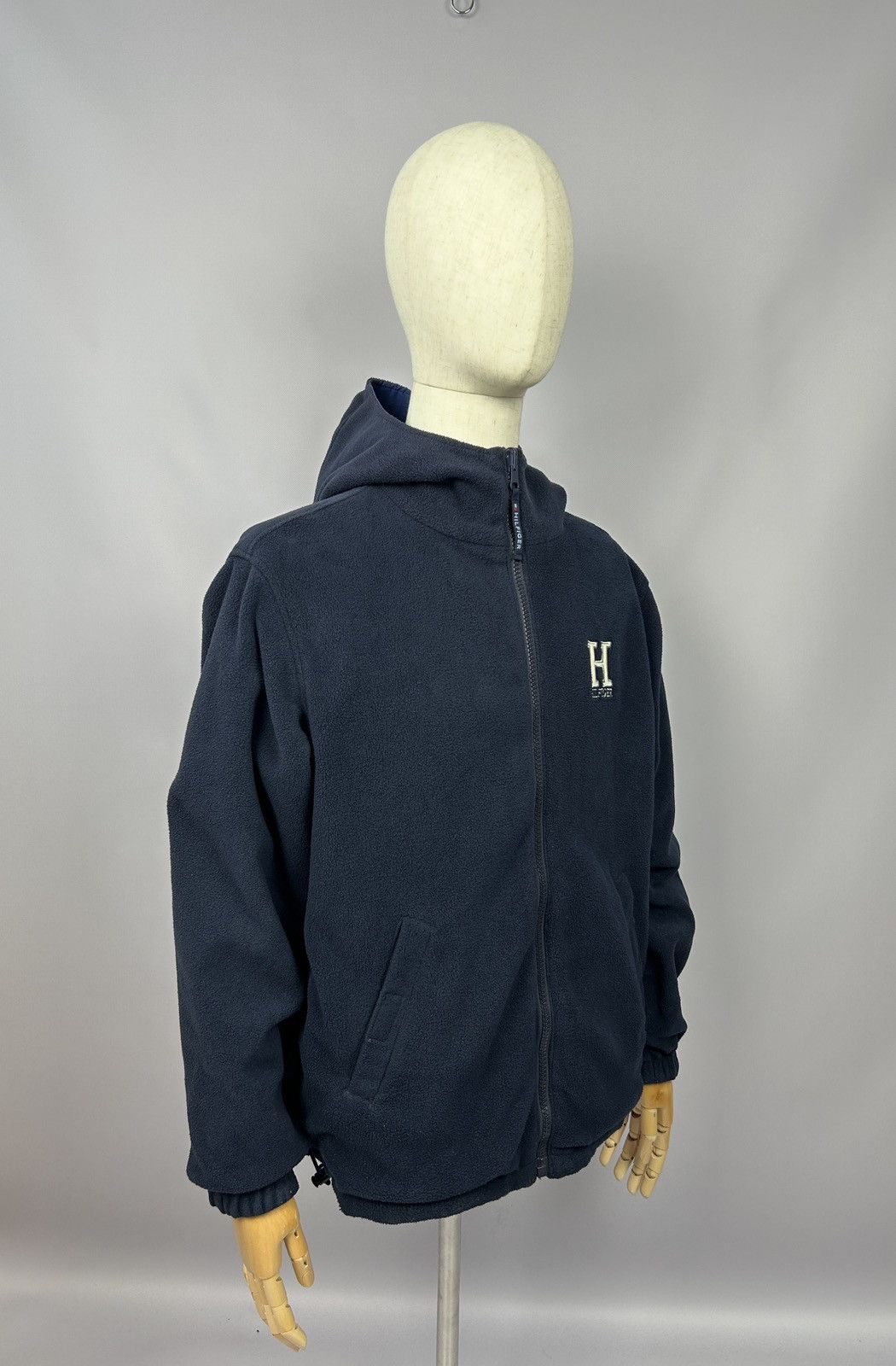 Tommy Hilfiger × Vintage Tommy Hilfiger Big Logo Reversible Vintage Fleece Jacket 90s Size US S / EU 44-46 / 1 - 17 Thumbnail