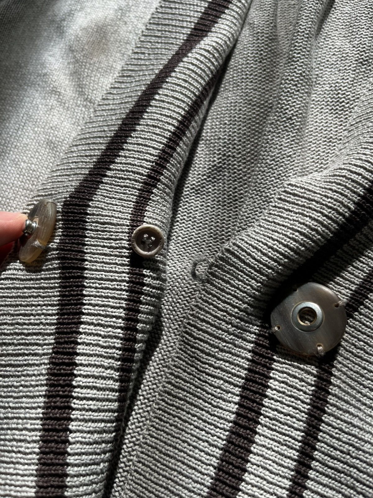 Brunello Cucinelli Brunello Cucinelli Beige Short Sleeve Button Long Cardigan Size M / US 6-8 / IT 42-44 - 5 Thumbnail