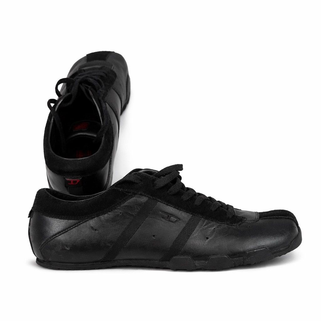 Diesel Diesel Evelyn All Triple Black Lace Up Shoes Square Toe Size US 7.5 / IT 37.5 - 4 Thumbnail