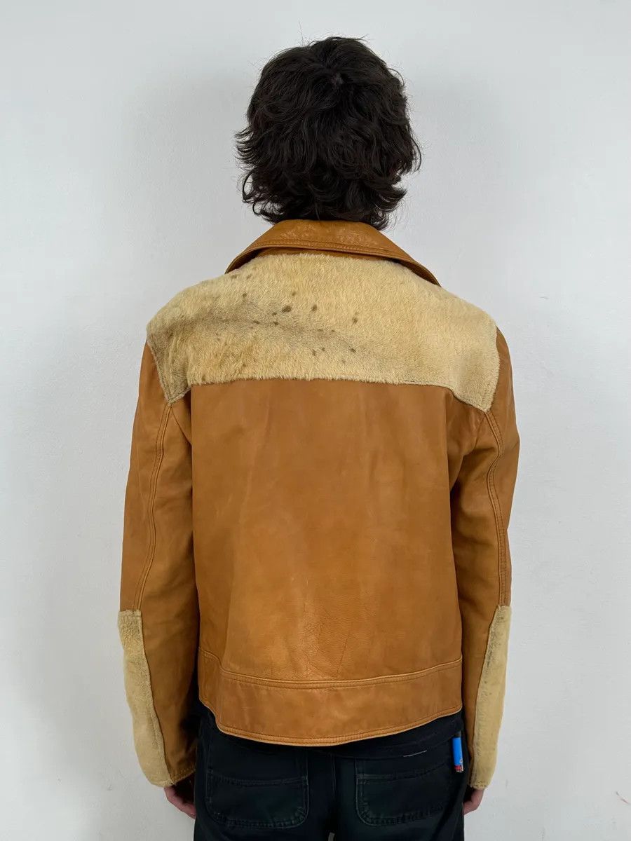Roberto Cavalli AW2005 Cavalli Pony Hair Camel Leather Asymmetrical Jacket Size US M / EU 48-50 / 2 - 3 Thumbnail