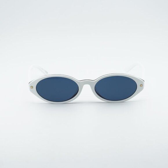 Dior Dior DIORPACIFIC R1F 50B0 Sunglasses White Oval Frame Size ONE SIZE - 6 Thumbnail