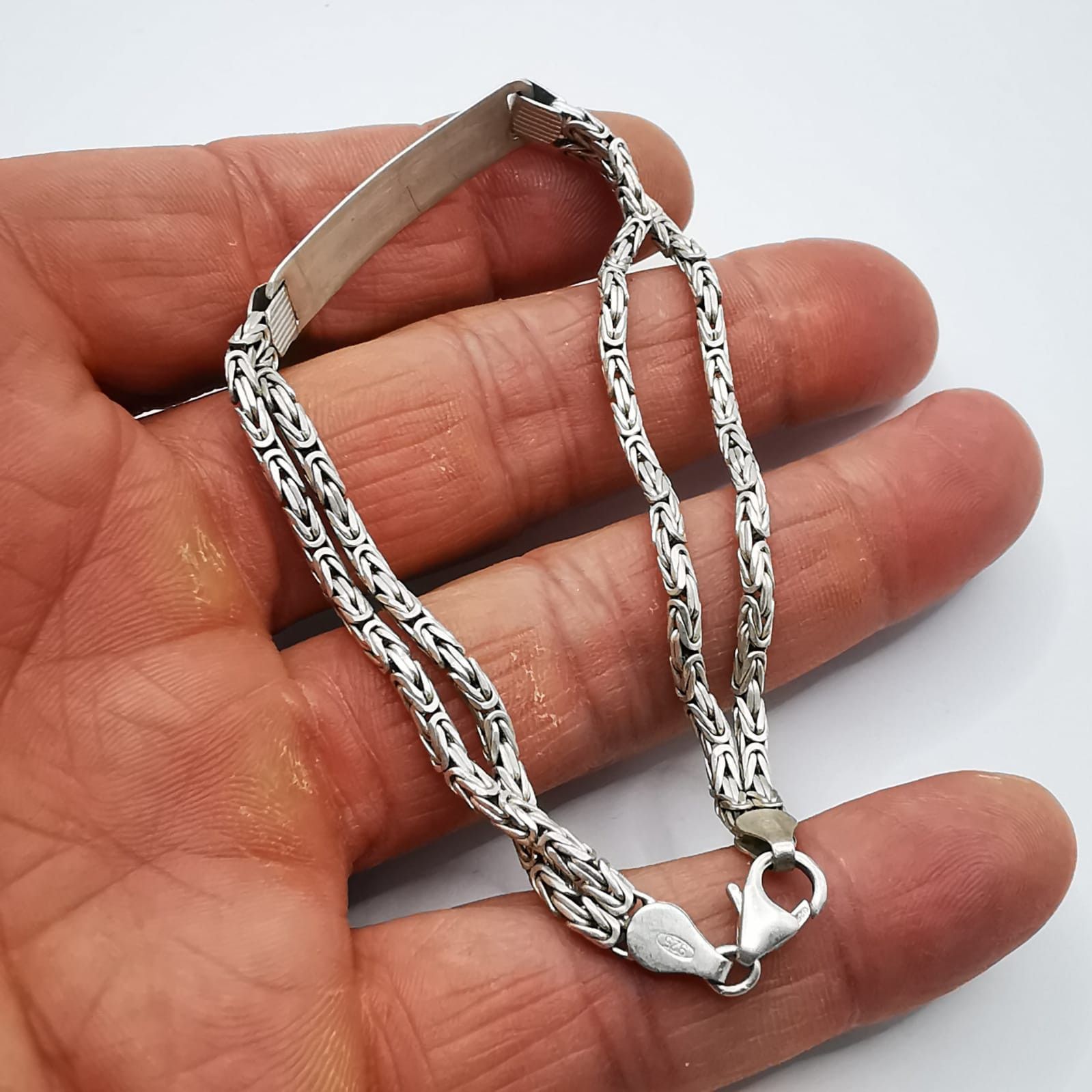 Sterling Silver Vintage Chic Bracelet Jewelry, 925 Sterling Silver 13,60g Size ONE SIZE - 3 Thumbnail